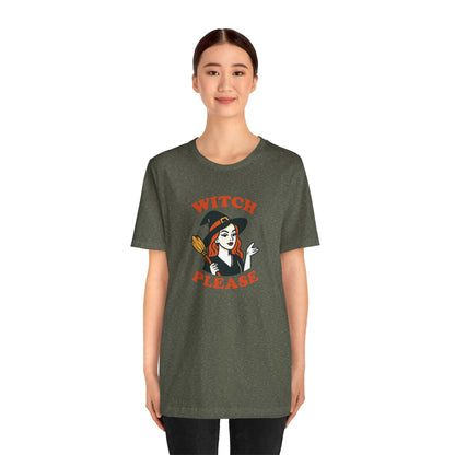 Witch Please Halloween Shirt – Sassy Retro Witch Graphic Tee for Funny Halloween Attitude