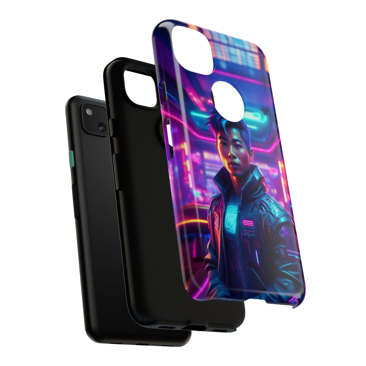 Futuristic Cyberpunk Male Cell Phone Case 012