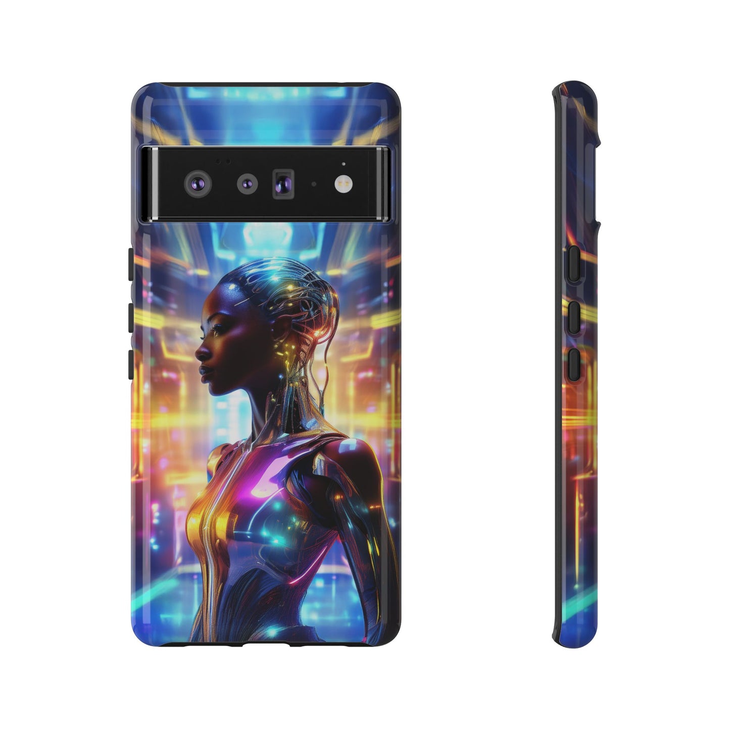 Futuristic Human Android Hybrid Cell Phone Case 011