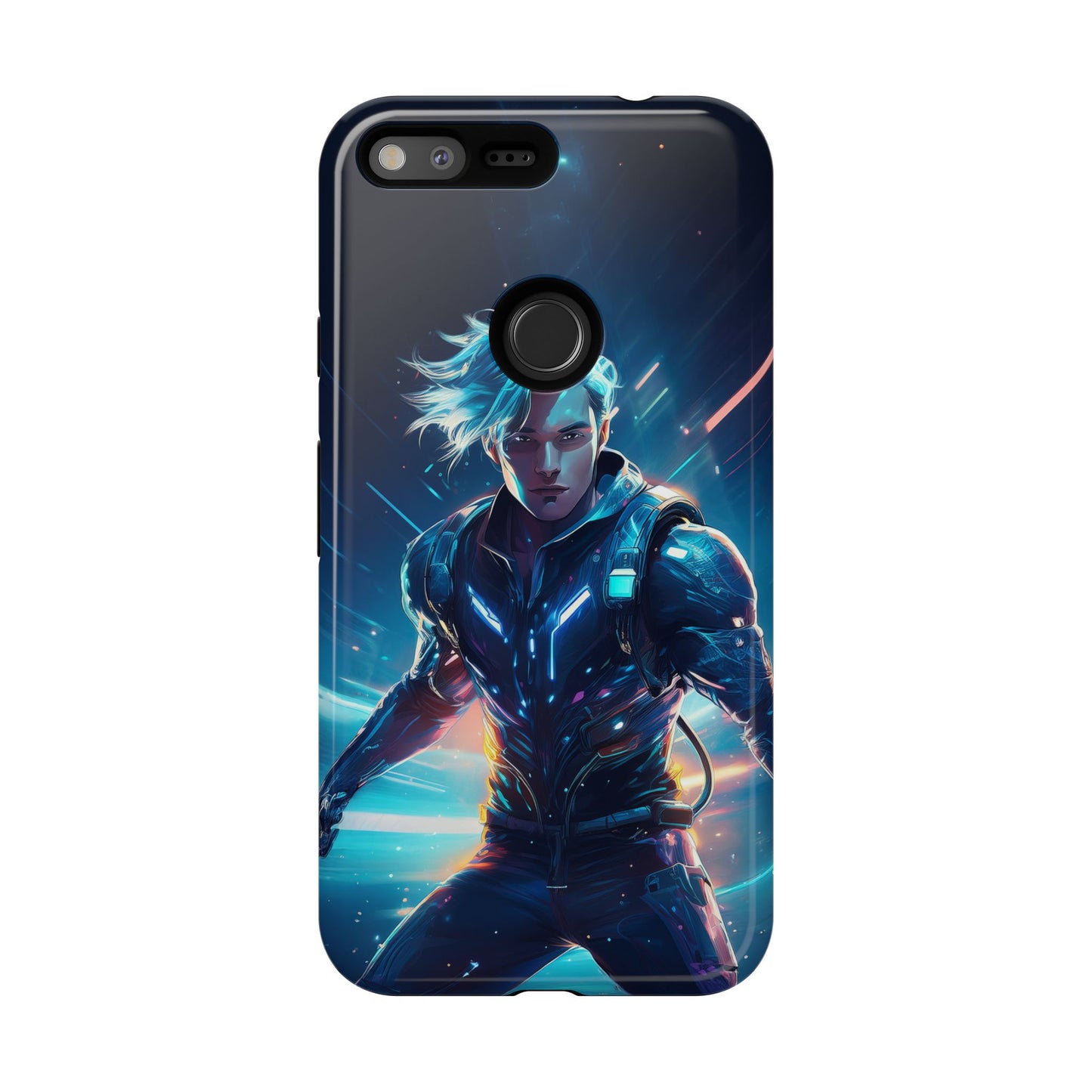 Futuristic Cyberpunk Male Cell Phone Case 024