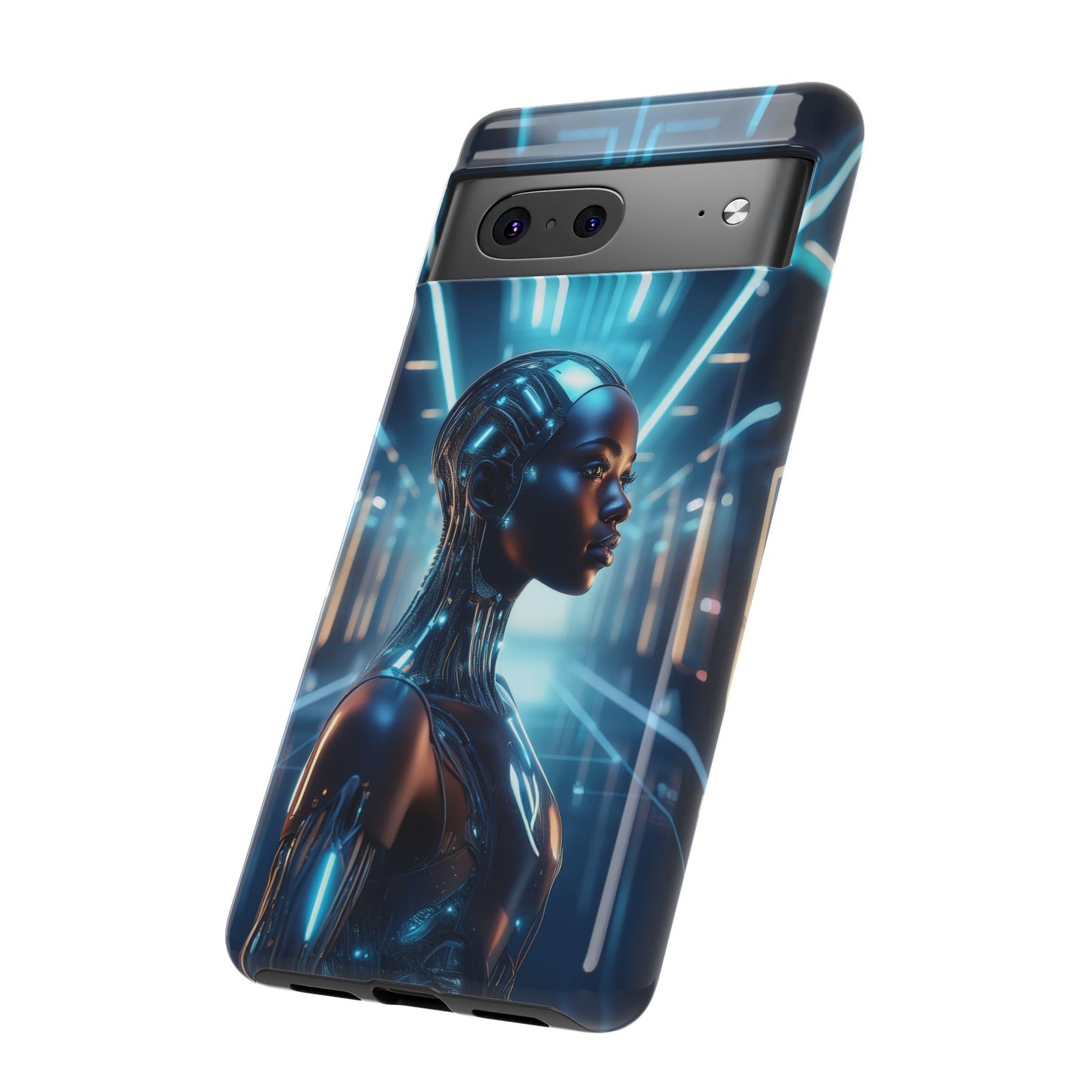 Futuristic Human Android Hybrid Cell Phone Case 003