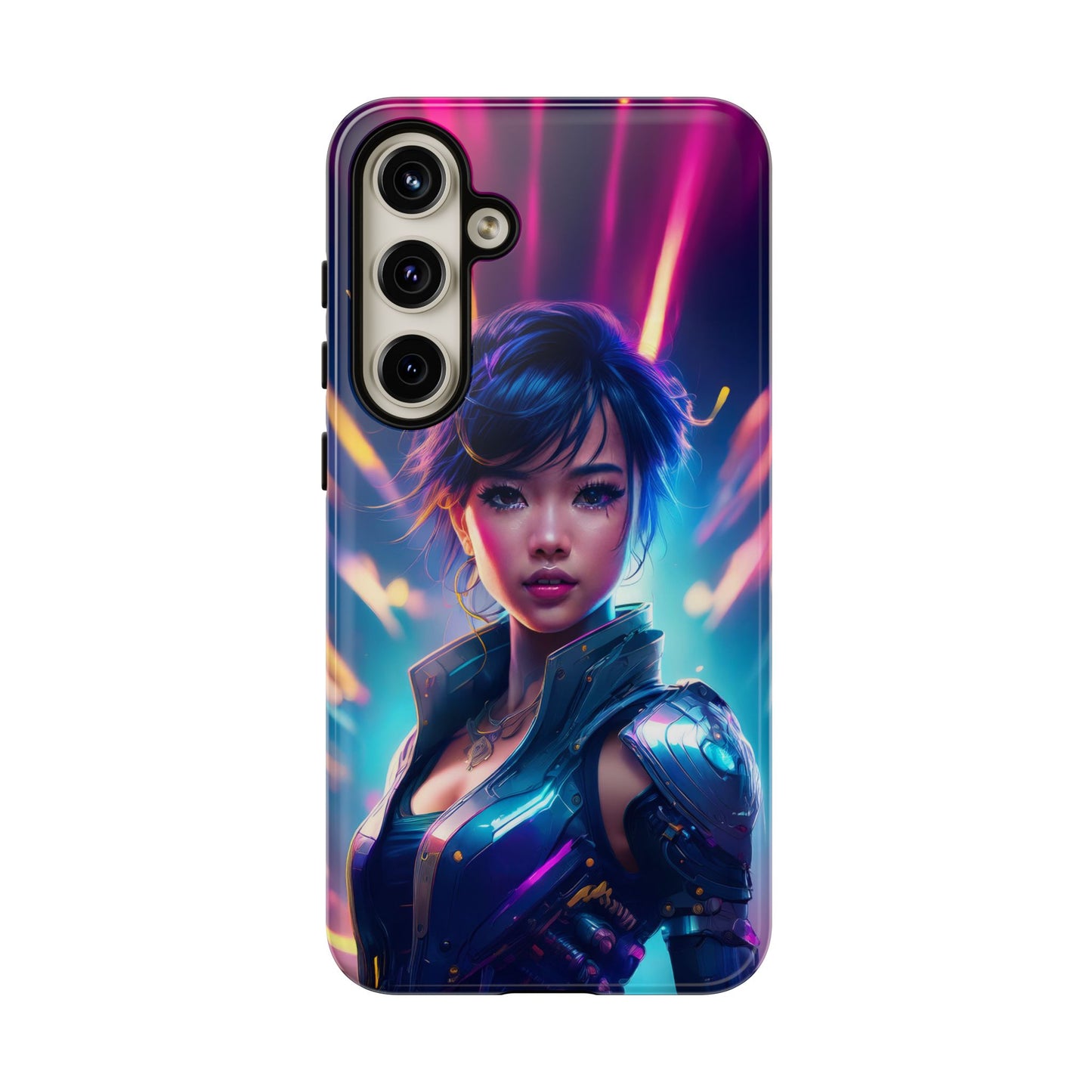 Futuristic Cyberpunk Female Cell Phone Case 024