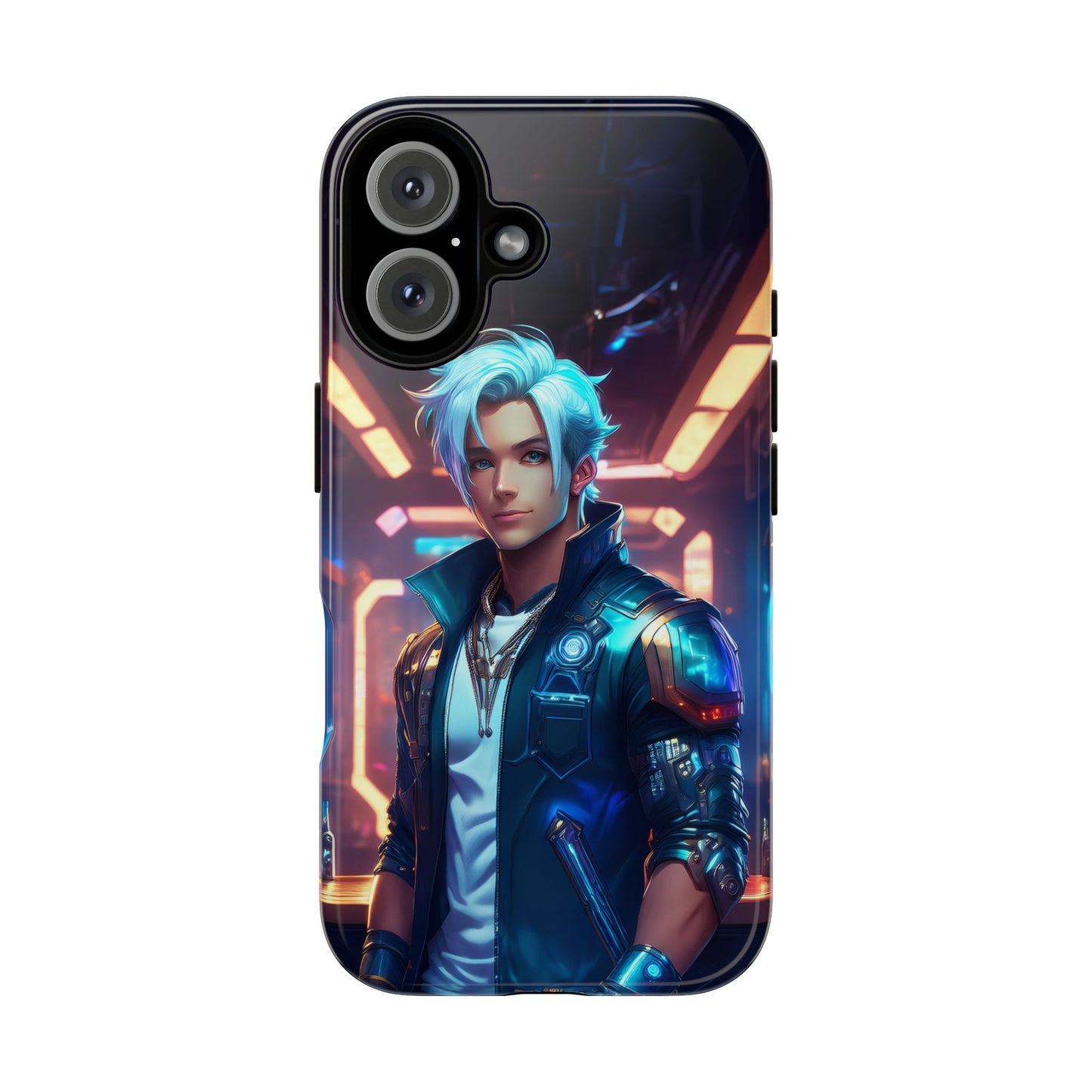 Futuristic Cyberpunk Male Cell Phone Case 009