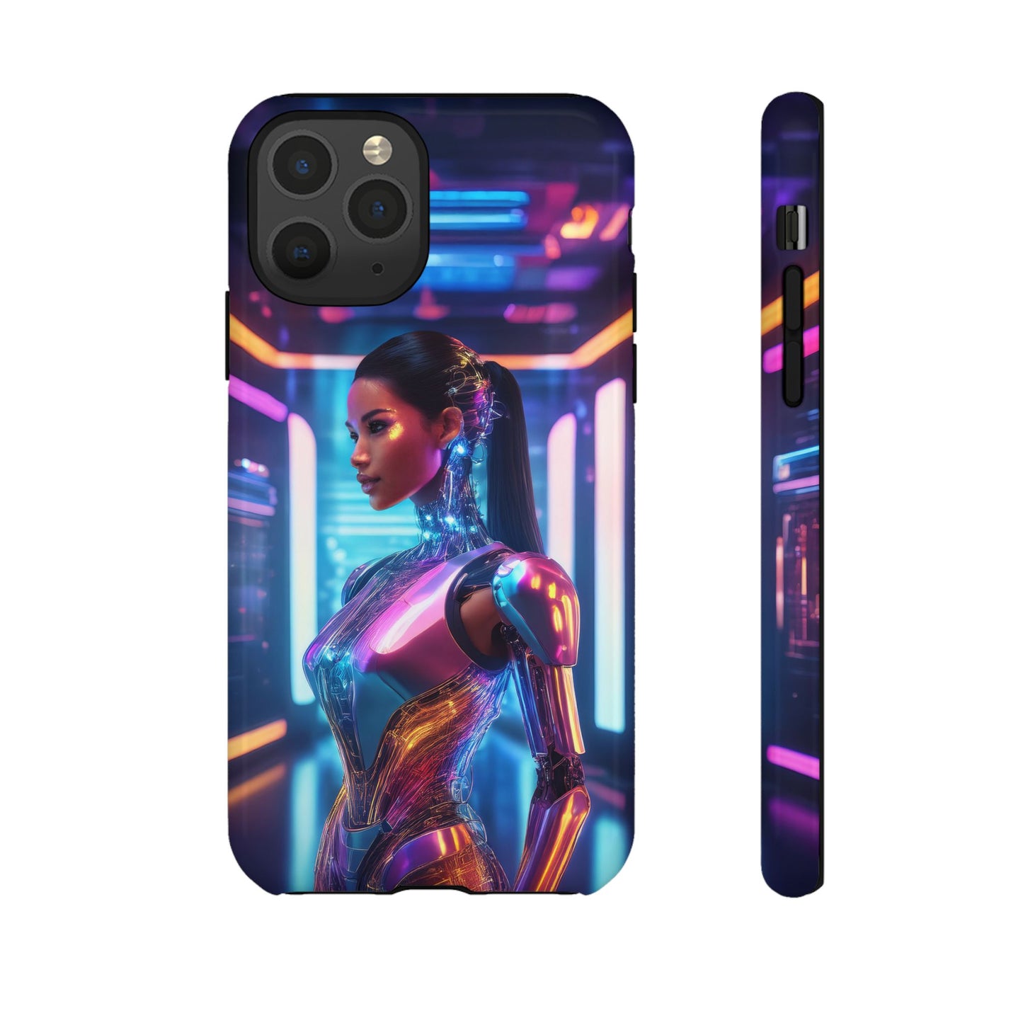 Futuristic Human Android Hybrid Cell Phone Case 016