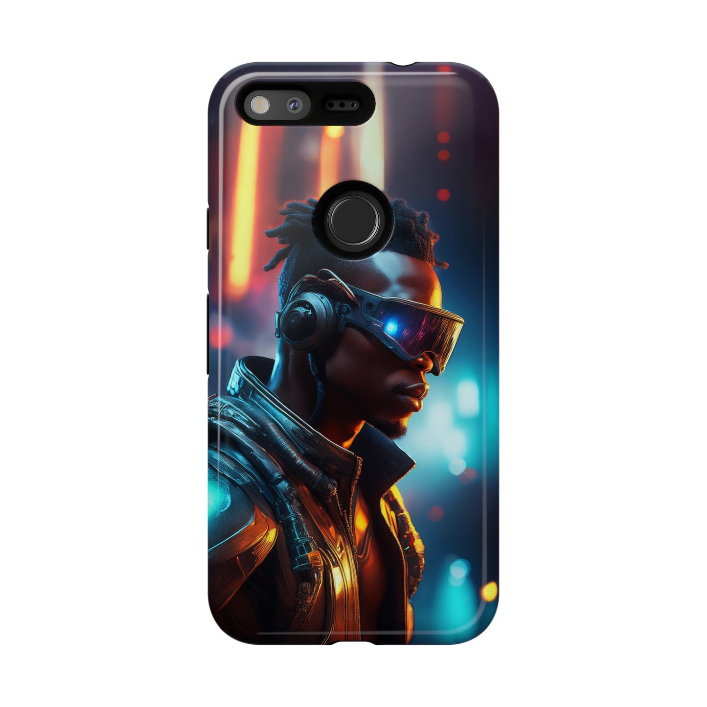 Futuristic Cyberpunk Male Cell Phone Case 016