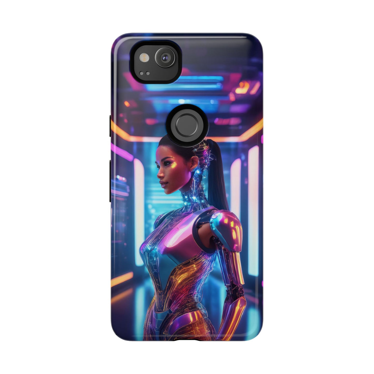 Futuristic Human Android Hybrid Cell Phone Case 016