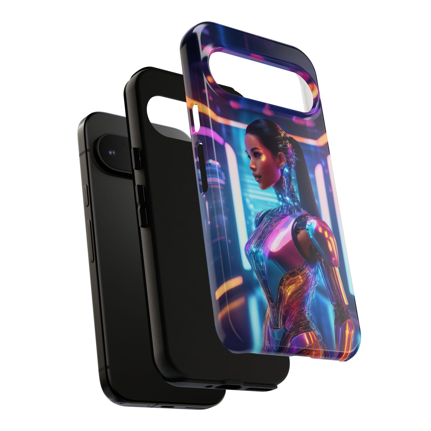 Futuristic Human Android Hybrid Cell Phone Case 016