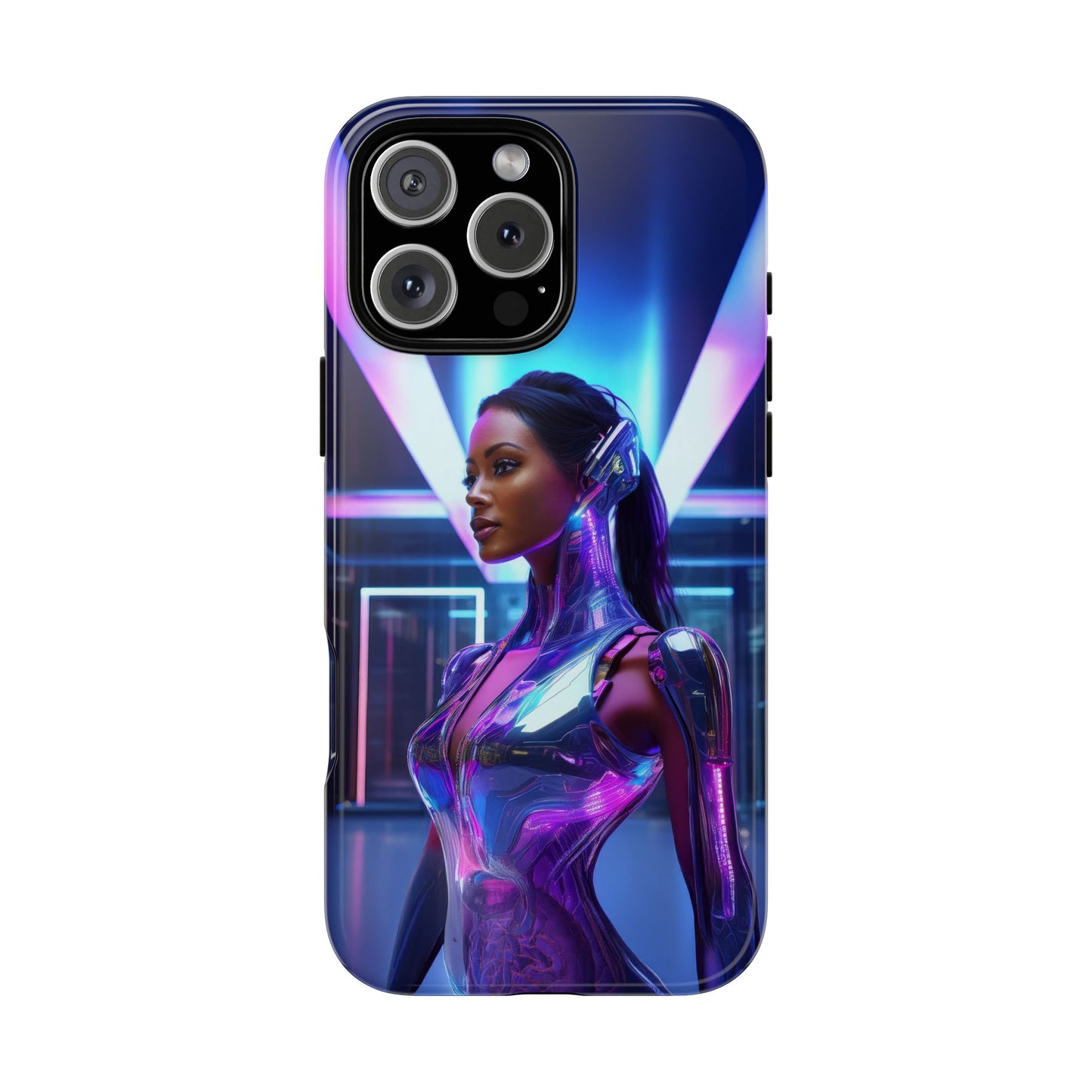 Futuristic Human Android Hybrid Cell Phone Case 017