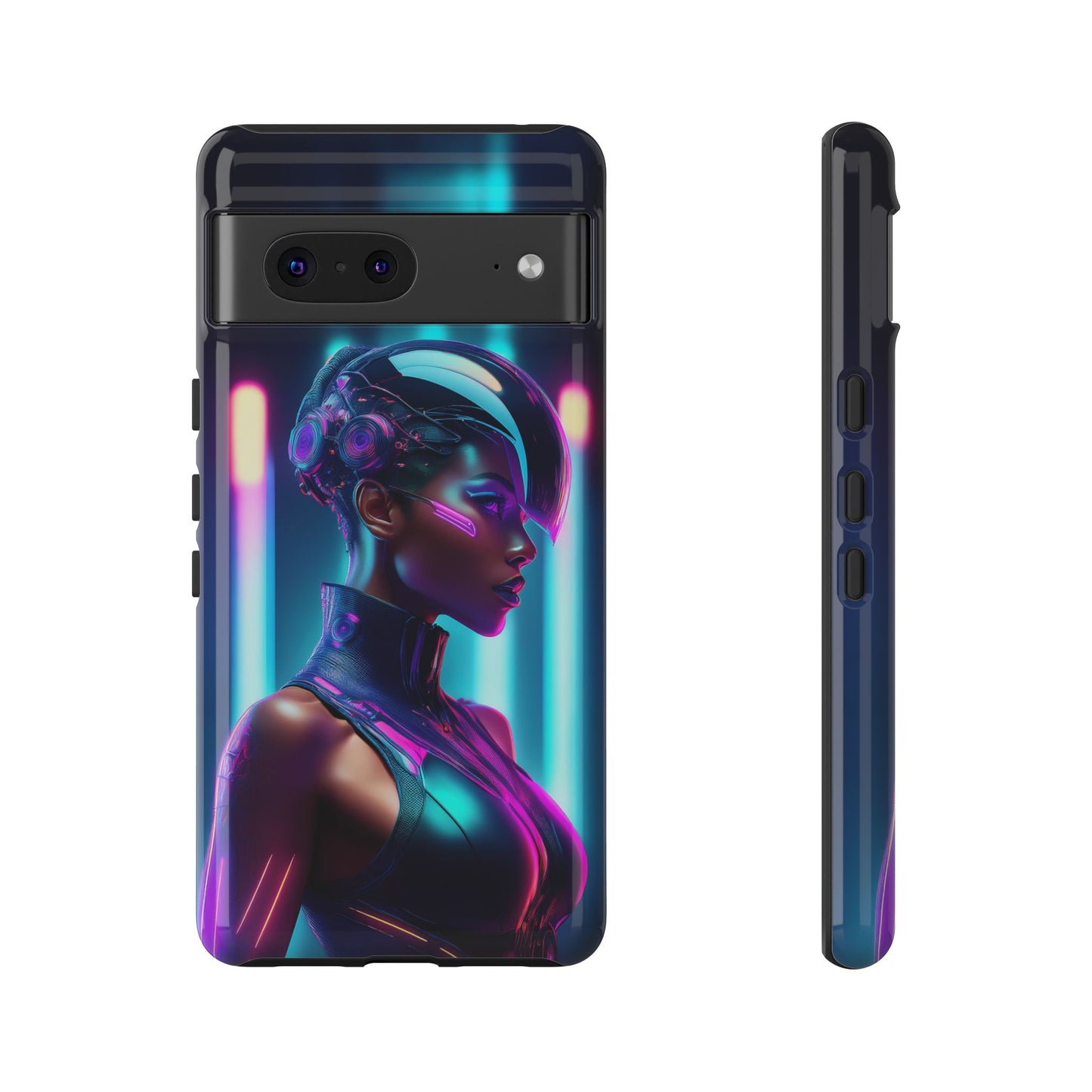 Futuristic Cyberpunk Female Cell Phone Case 021