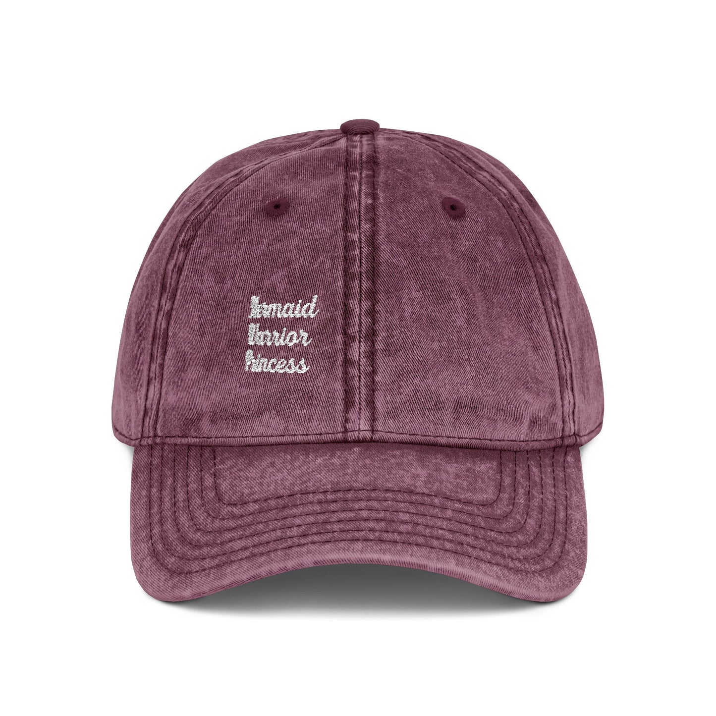 Mermaid Warrior Princess Vintage Hat – Embroidered Fantasy Hat for Bold Beach Babes