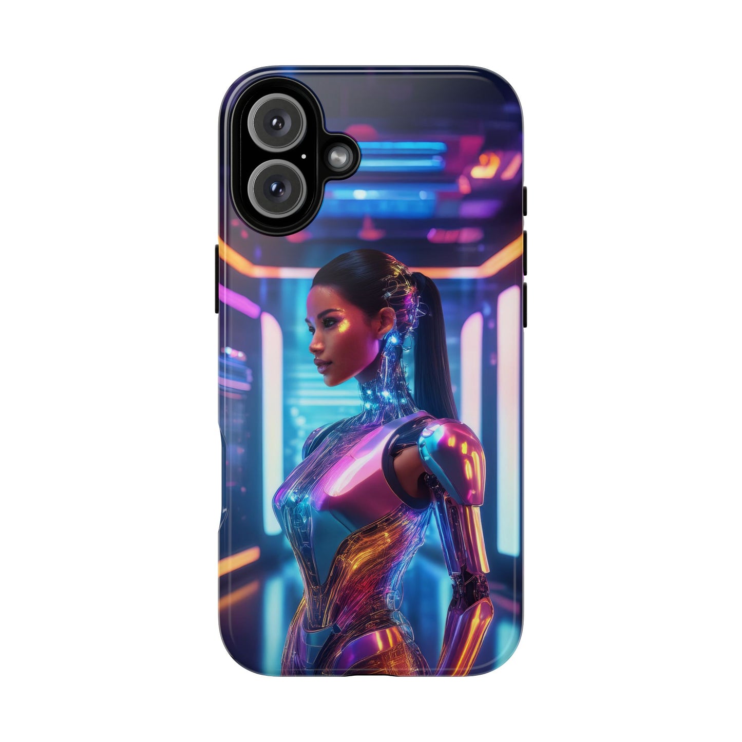 Futuristic Human Android Hybrid Cell Phone Case 016