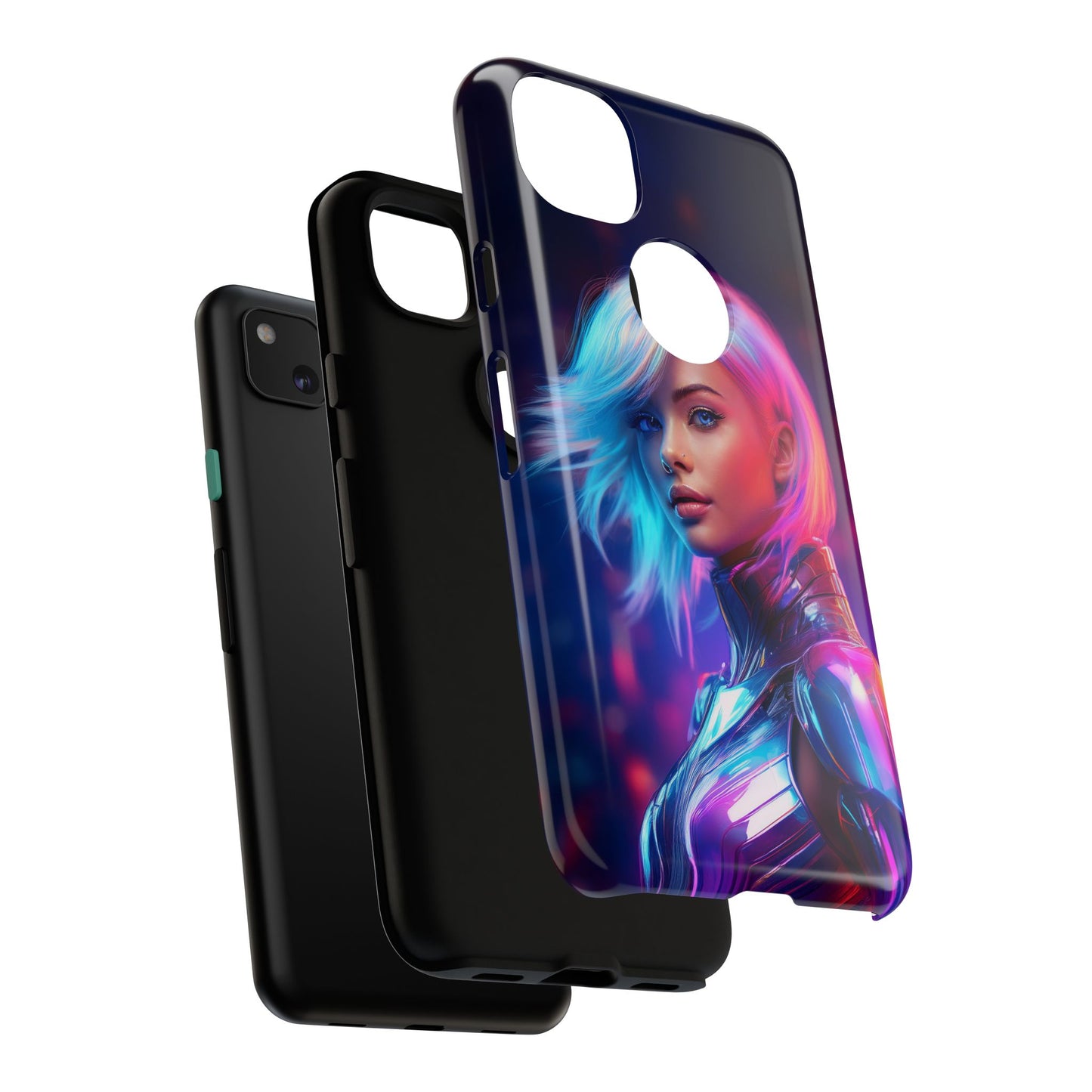 Futuristic Cyberpunk Female Cell Phone Case 028