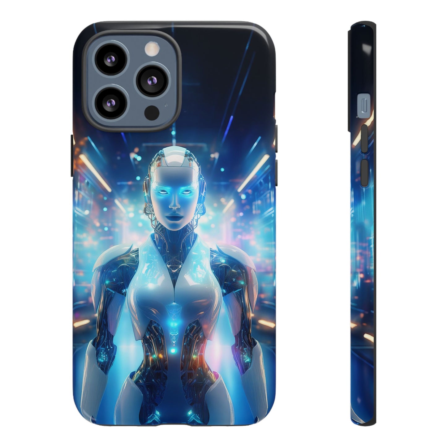 Futuristic Human Android Hybrid Cell Phone Case 012