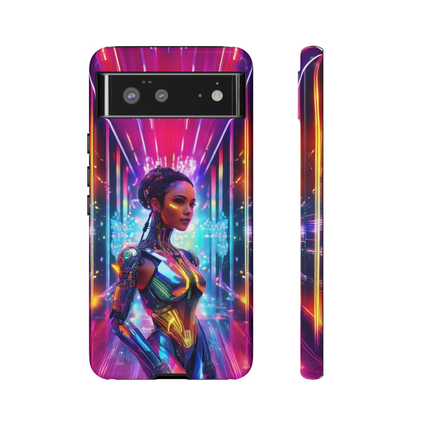 Futuristic Human Android Hybrid Cell Phone Case 006