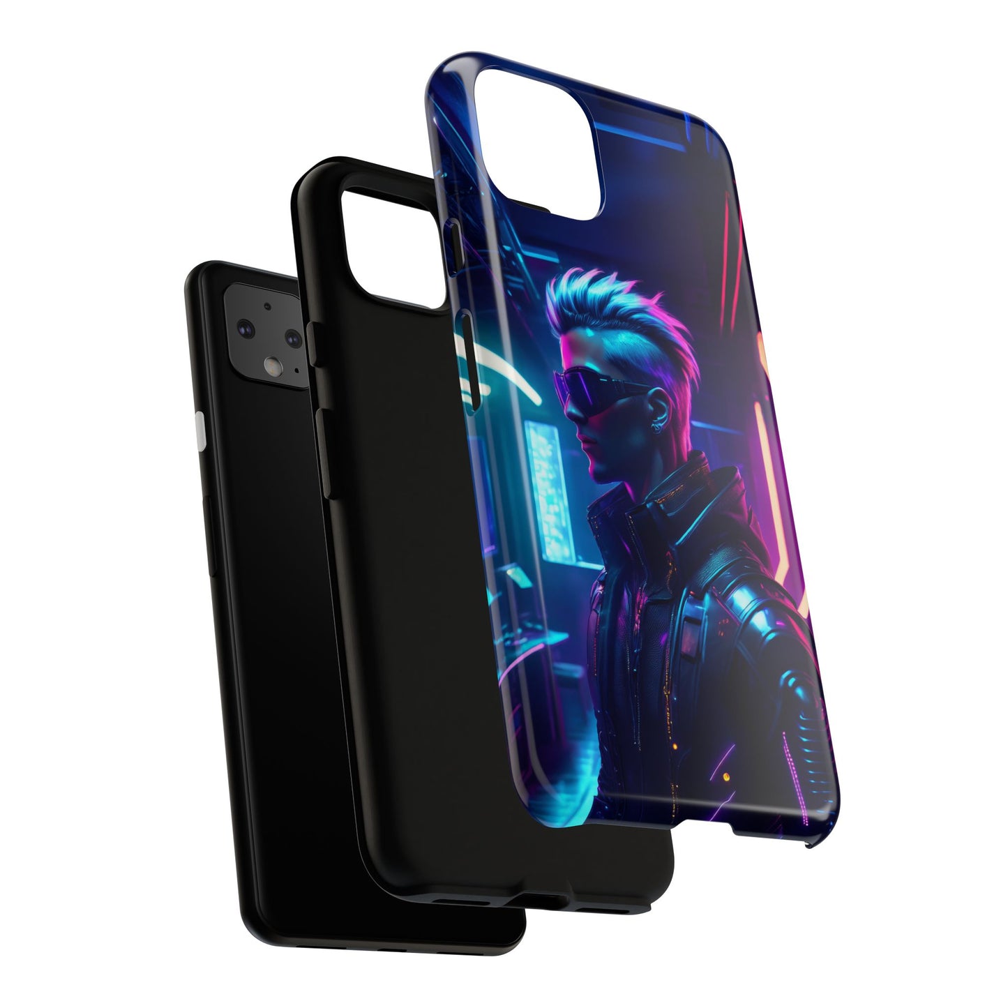 Futuristic Cyberpunk Male Cell Phone Case 002