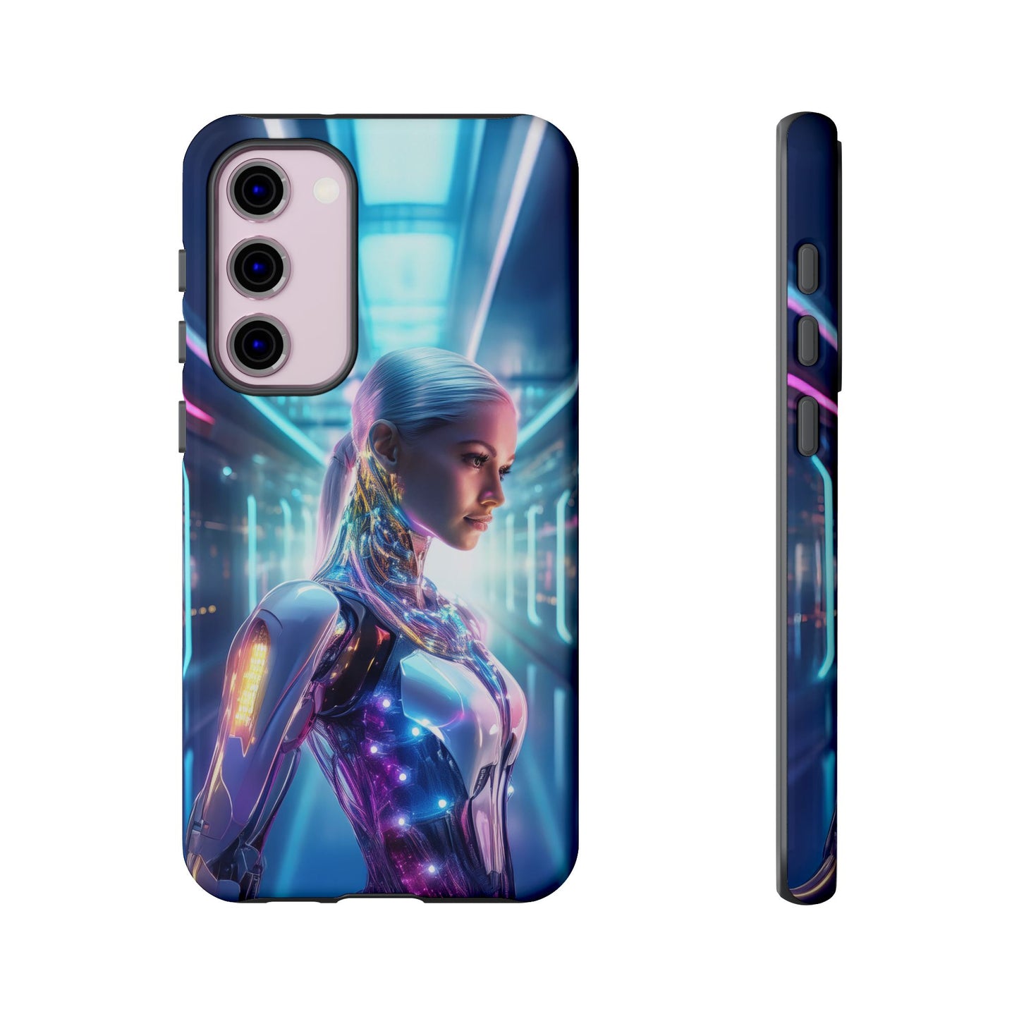 Futuristic Human Android Hybrid Cell Phone Case 015