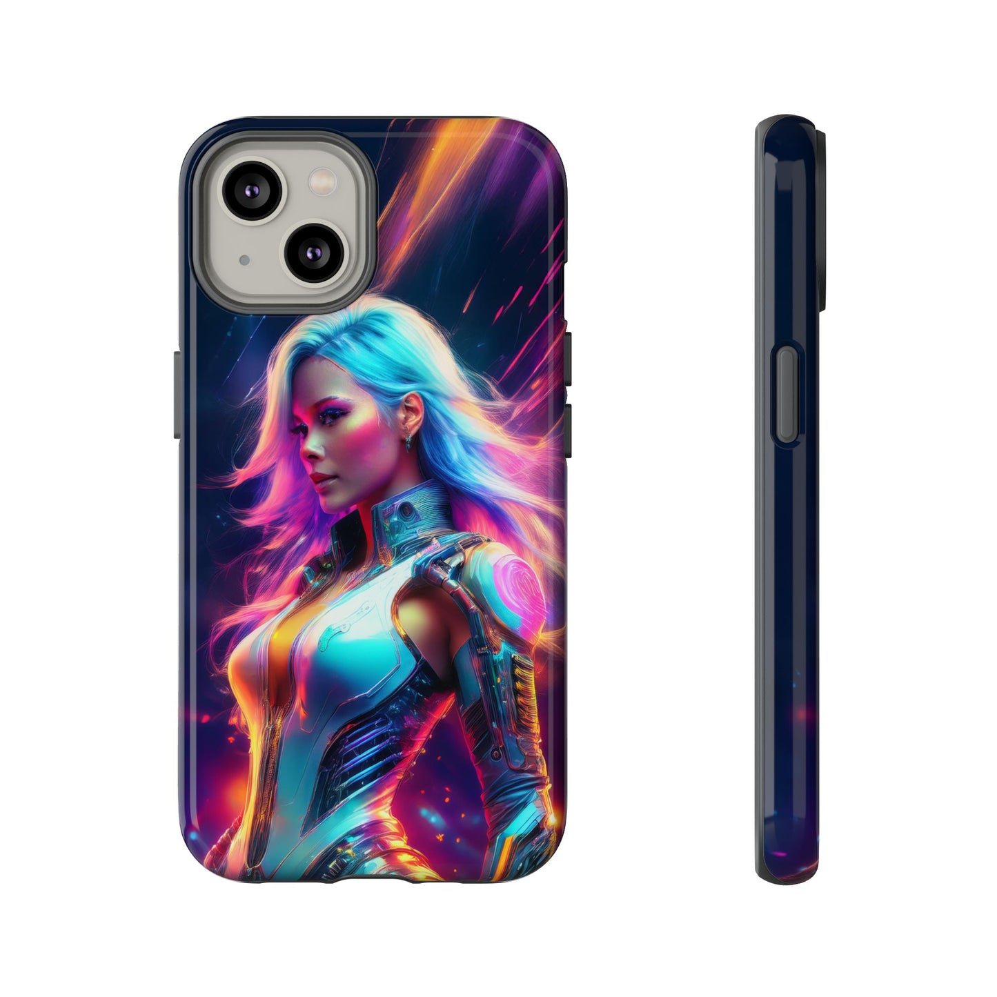 Futuristic Cyberpunk Female Cell Phone Case 012