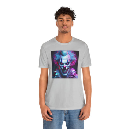Scary Clown Halloween Shirt – Creepy Evil Clown Face Graphic Tee for Horror Fans. Unisex Jersey Short Sleeve Tee