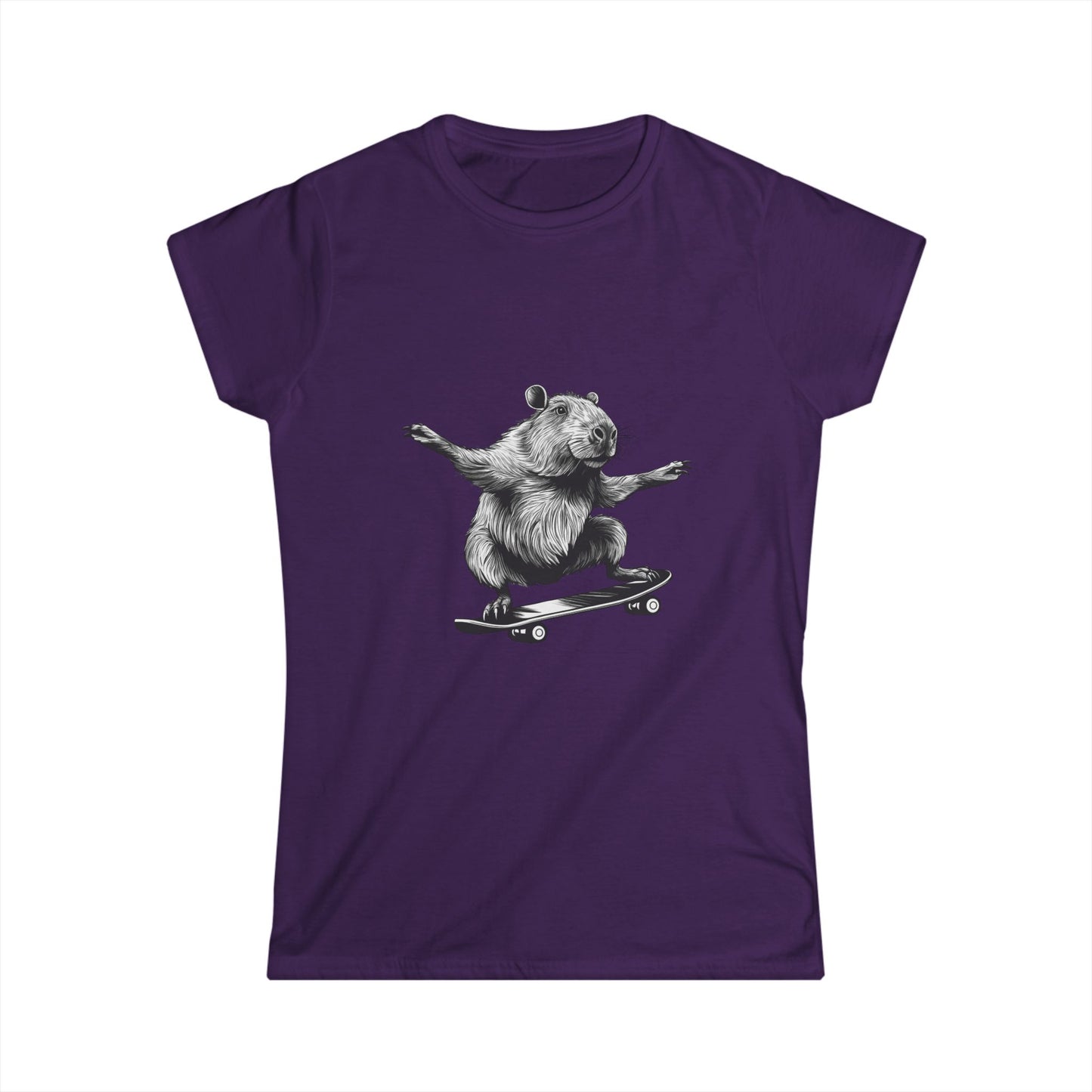 Capybara Shreddin! Women's Softstyle Tee