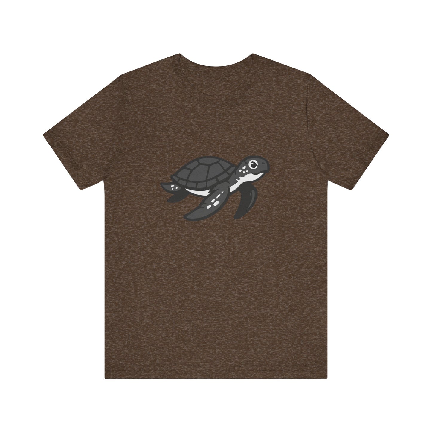 Sea Turtle Graphic Tee Dark Theme – Peaceful Ocean Vector Design with Minimalist Style