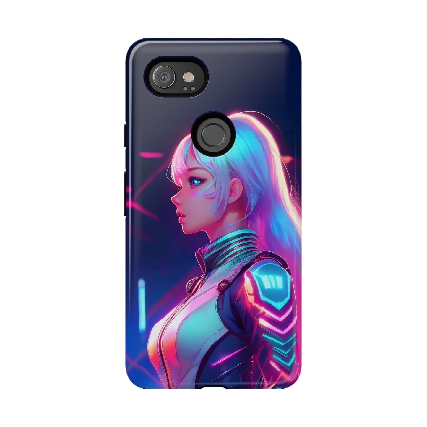 Futuristic Cyberpunk Female Cell Phone Case 009