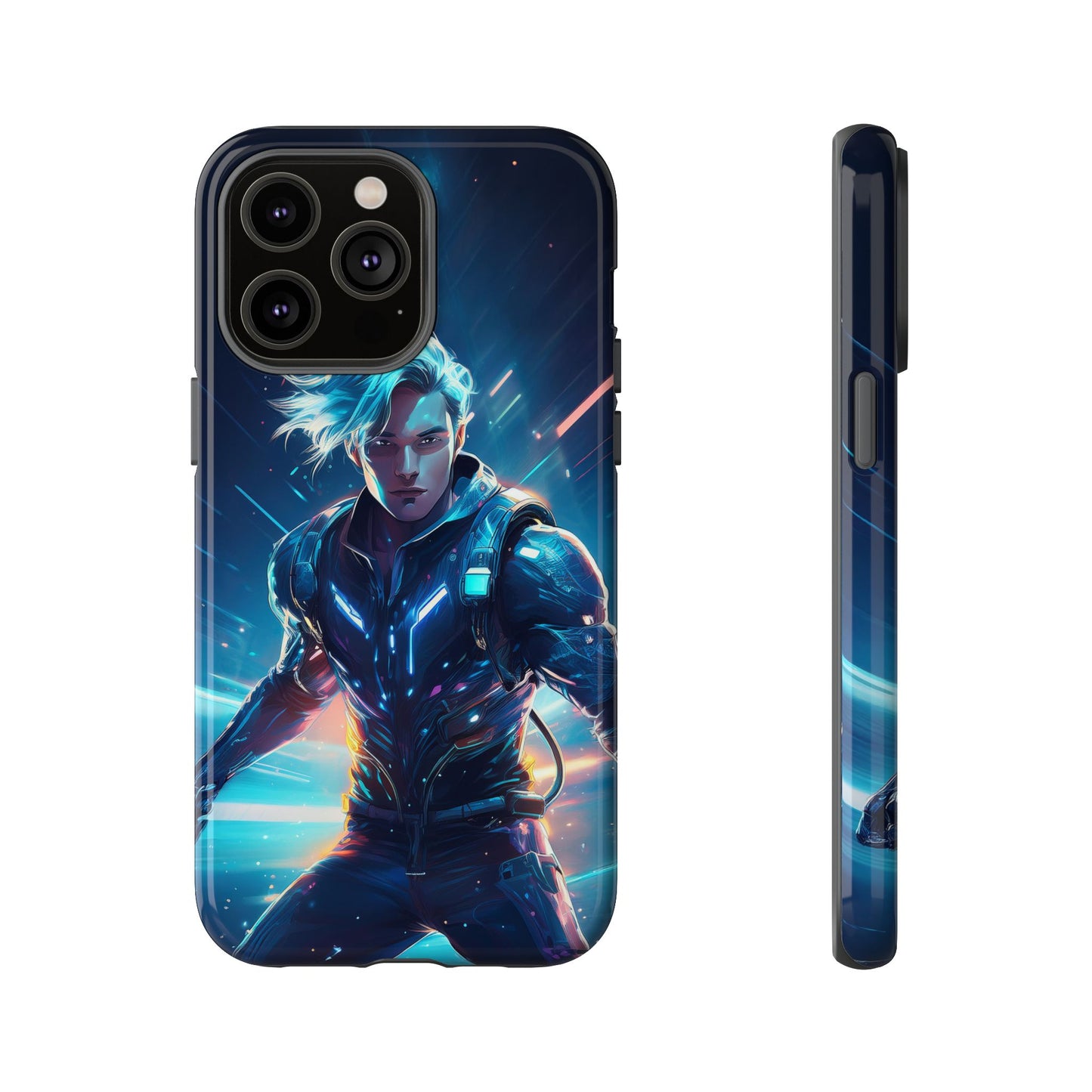 Futuristic Cyberpunk Male Cell Phone Case 024