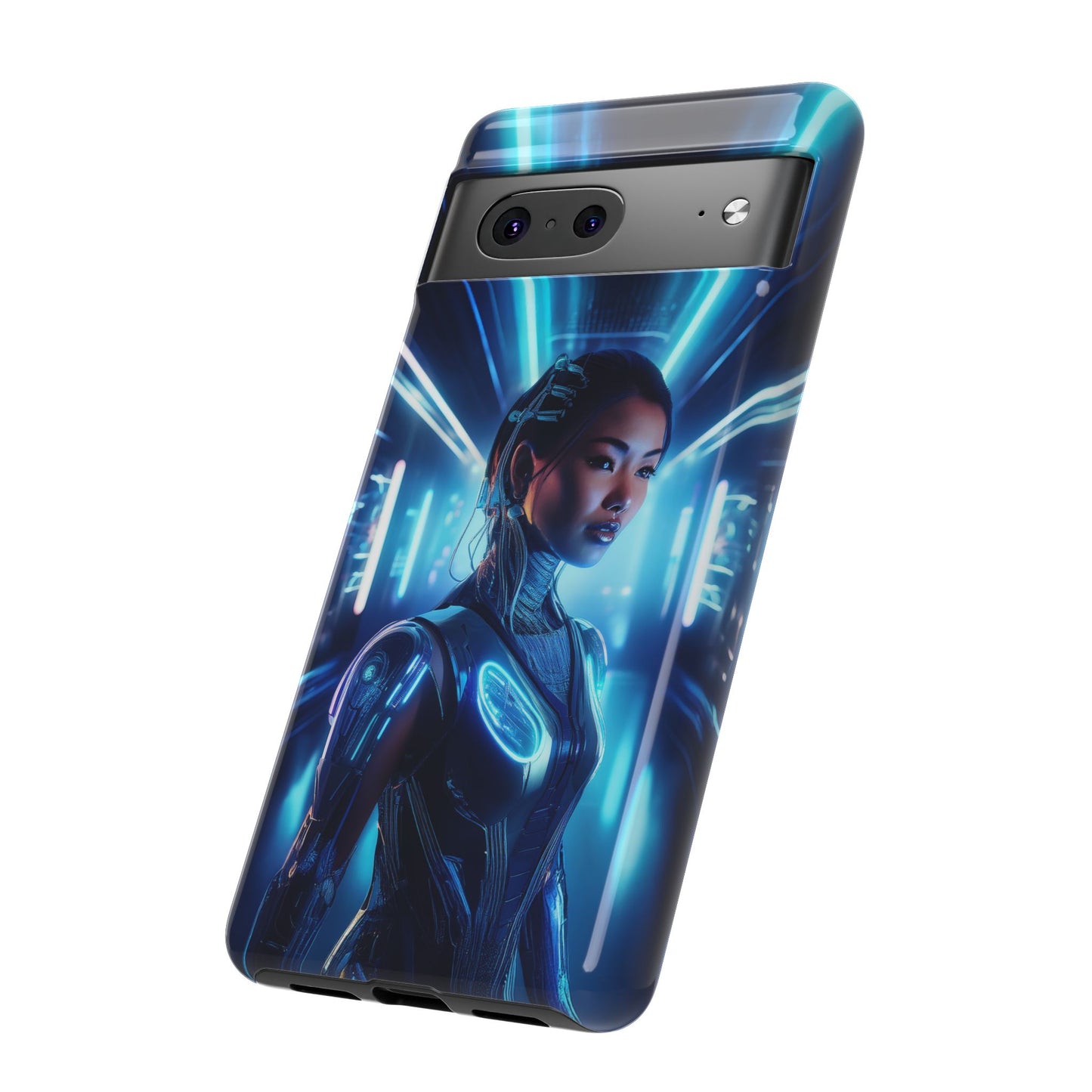 Futuristic Human Android Hybrid Cell Phone Case 004