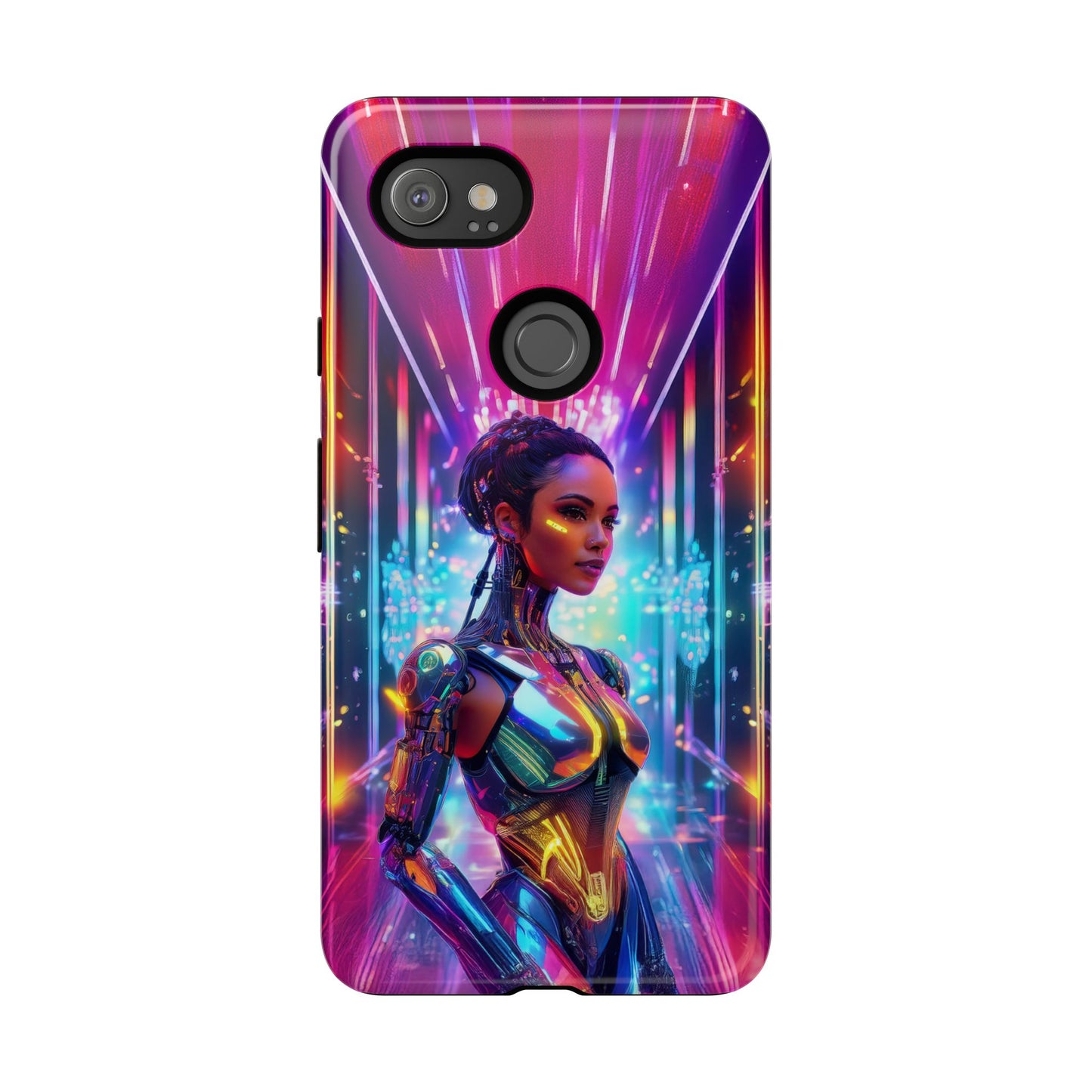 Futuristic Human Android Hybrid Cell Phone Case 006