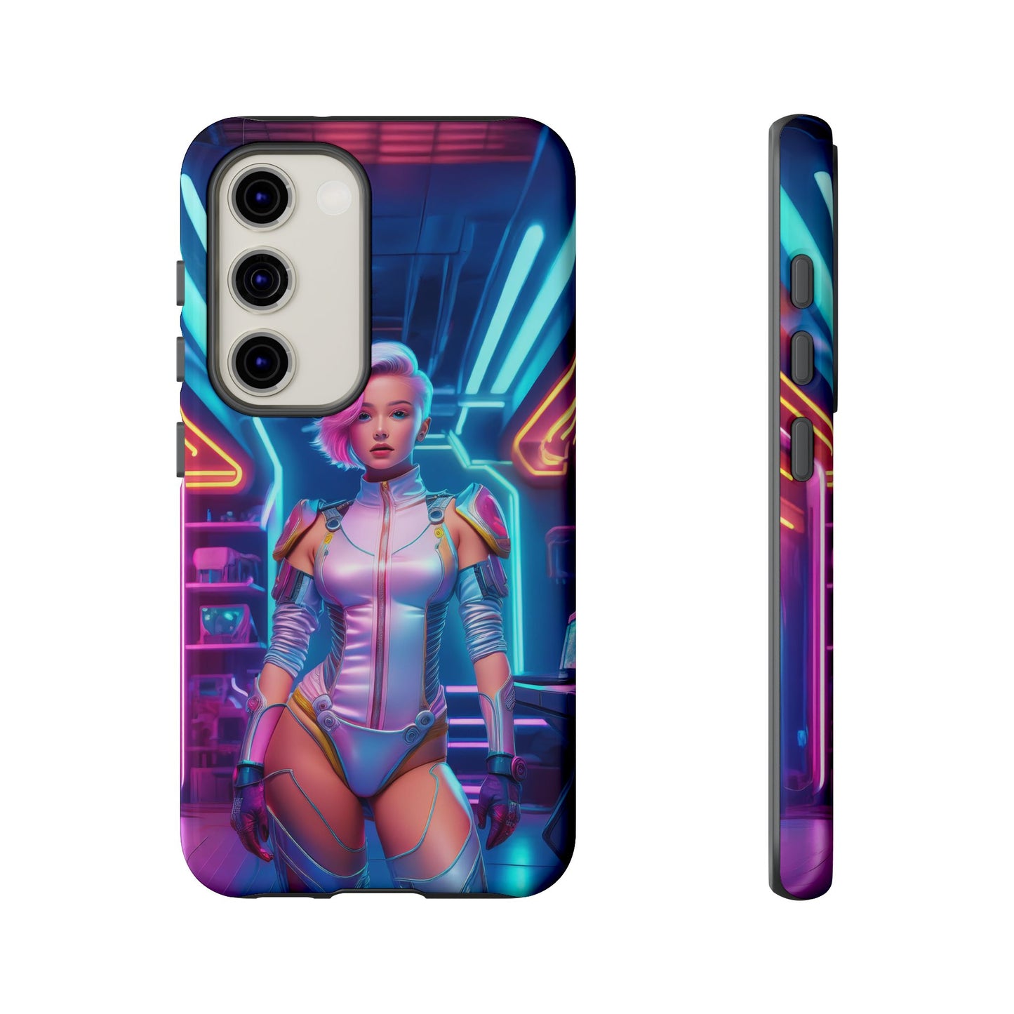 Futuristic Cyberpunk Female Cell Phone Case 002