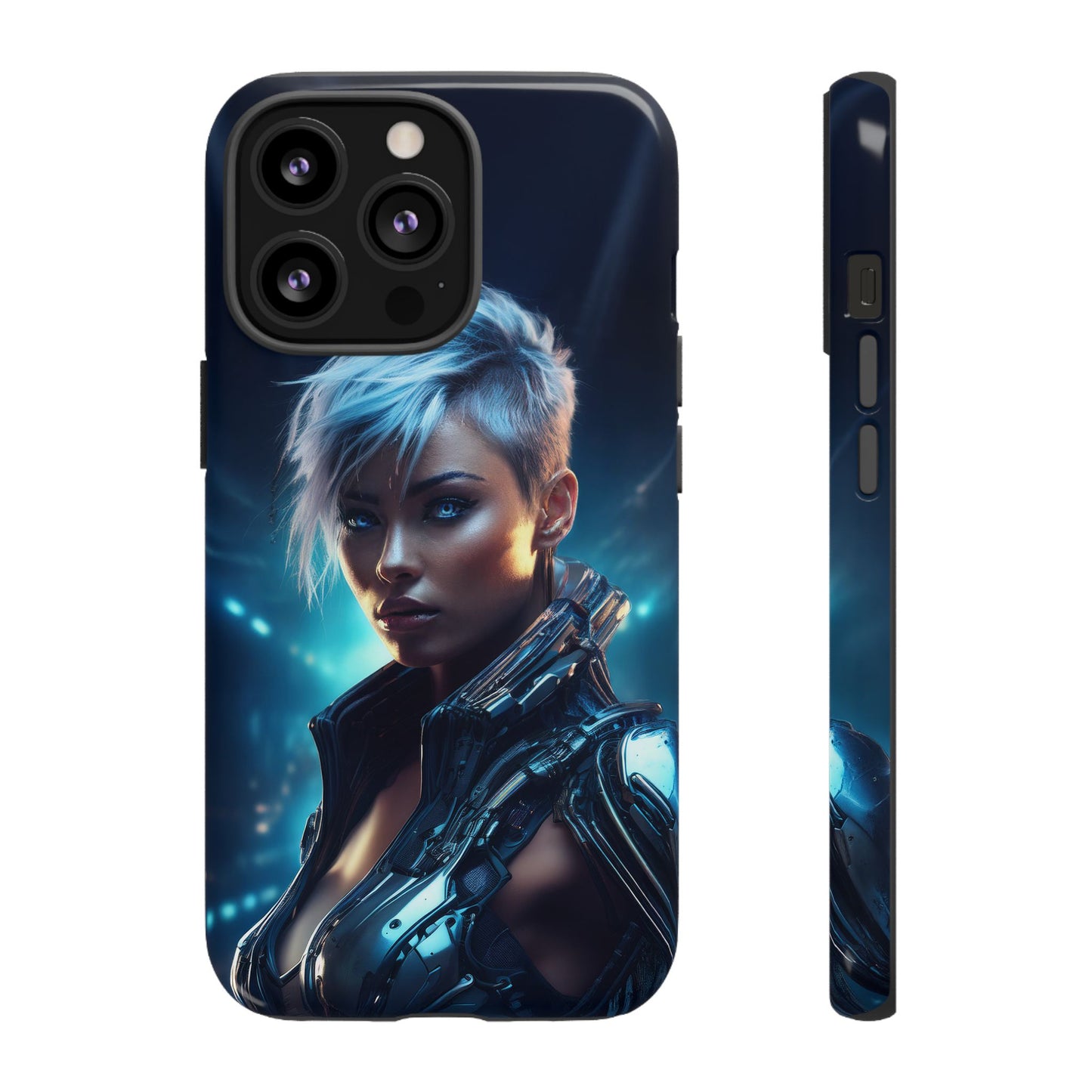 Futuristic Cyberpunk Female Cell Phone Case 027