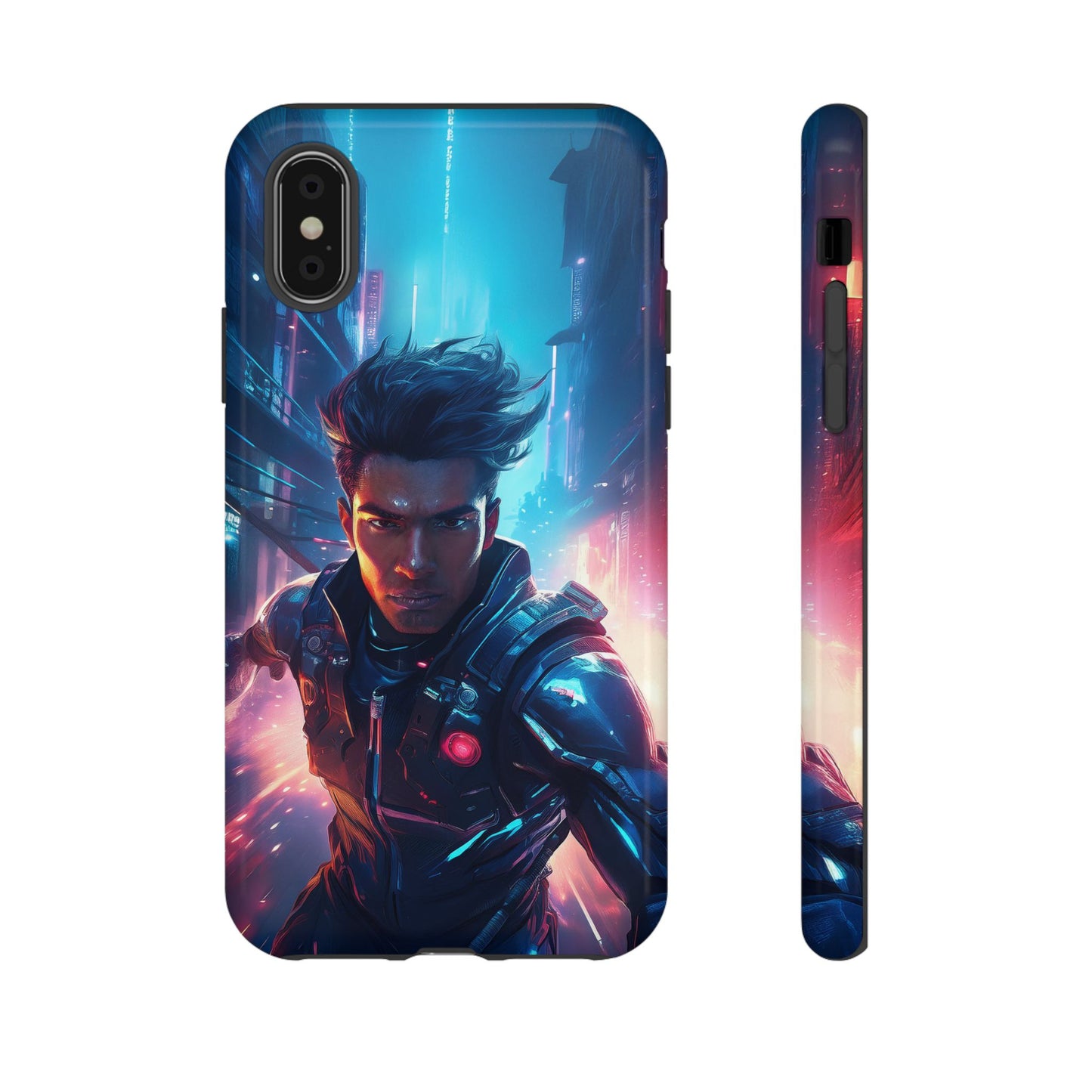 Futuristic Cyberpunk Male Cell Phone Case 017