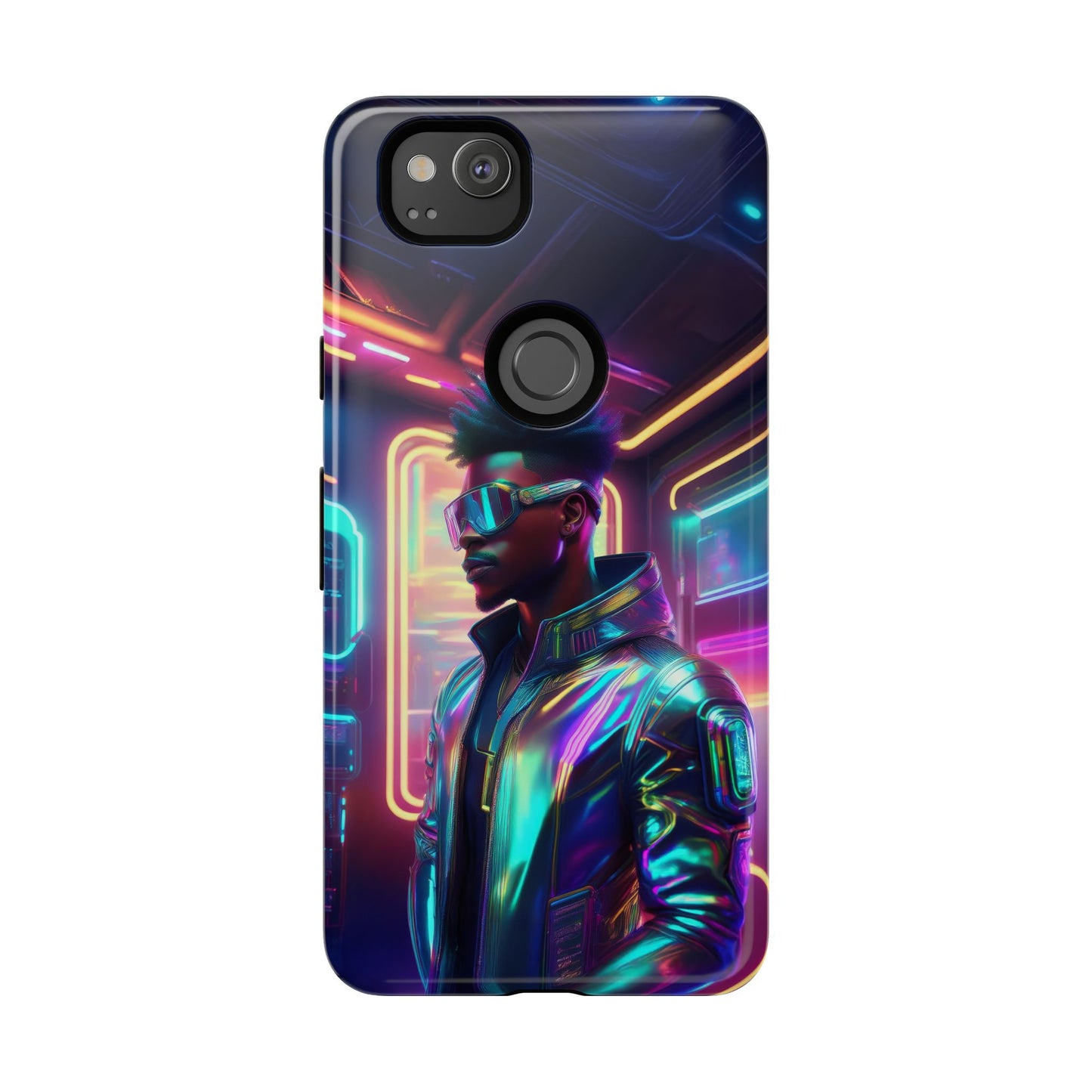 Futuristic Cyberpunk Male Cell Phone Case 004