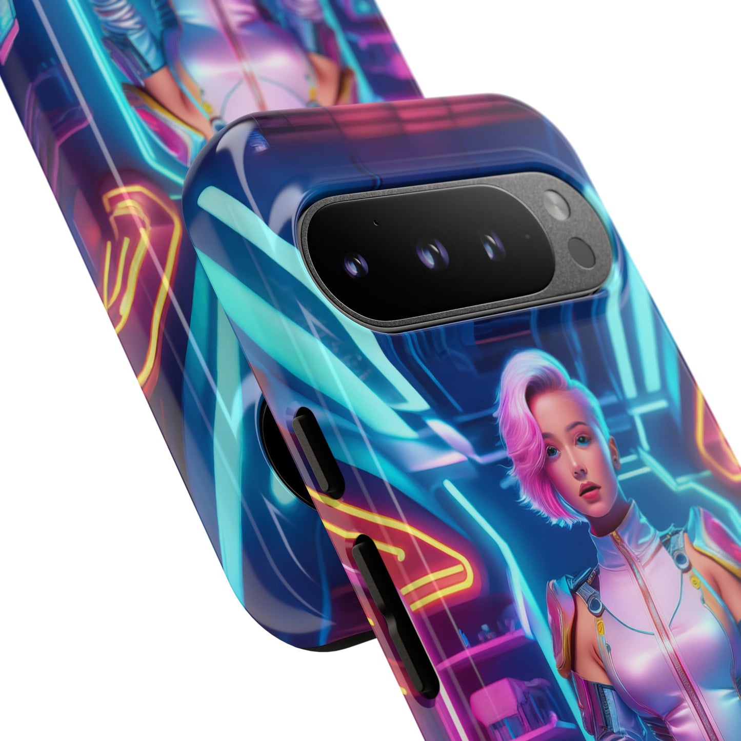 Futuristic Cyberpunk Female Cell Phone Case 002