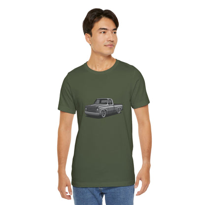 Classic Truck Graphic Tee Dark Theme – Vintage Pickup Vector Design for Car Enthusiasts