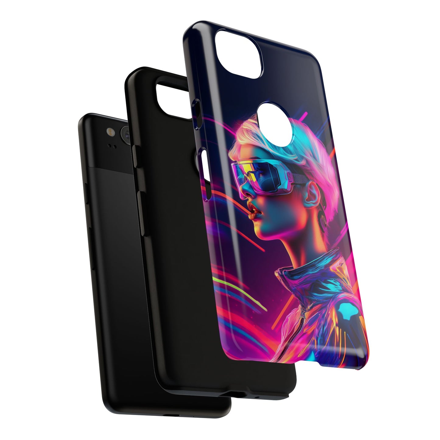 Futuristic Cyberpunk Female Cell Phone Case 031