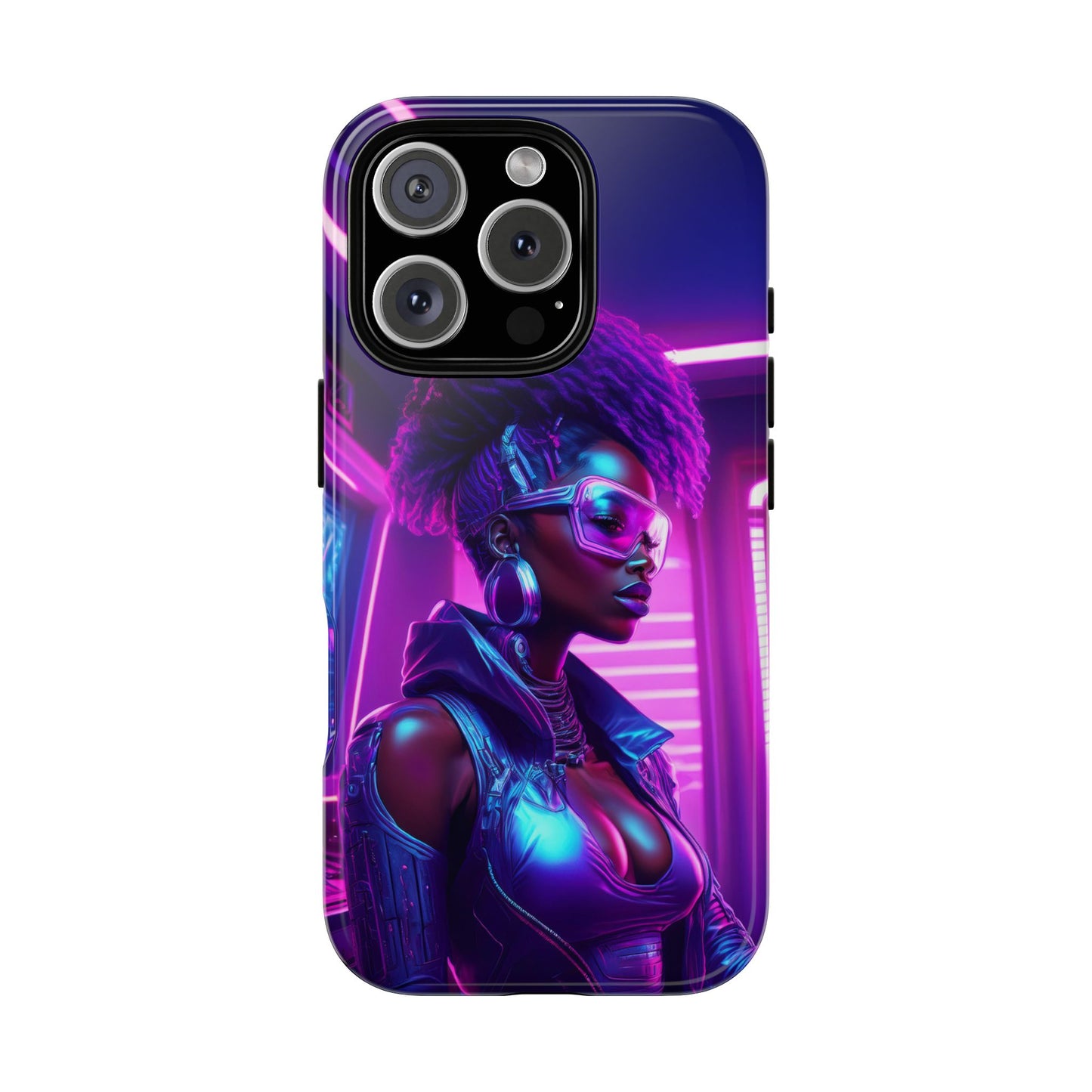 Futuristic Cyberpunk Female Cell Phone Case 004