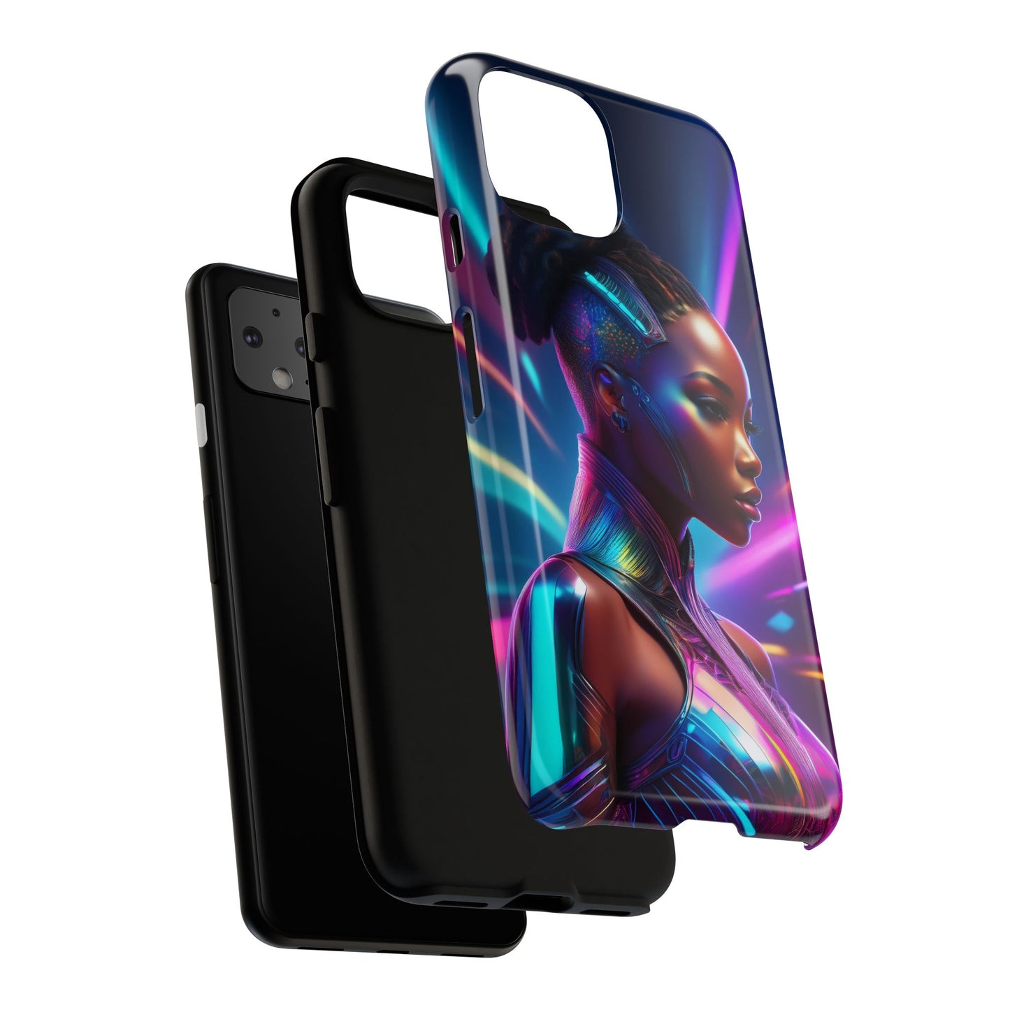 Futuristic Cyberpunk Female Cell Phone Case 014