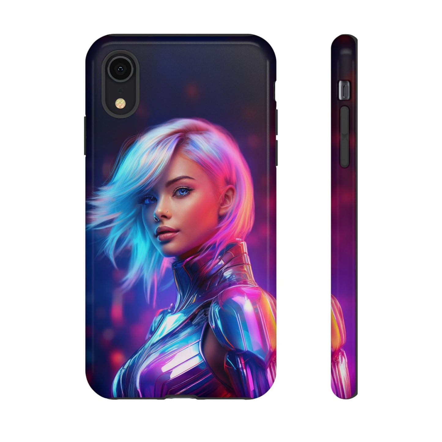 Futuristic Cyberpunk Female Cell Phone Case 028