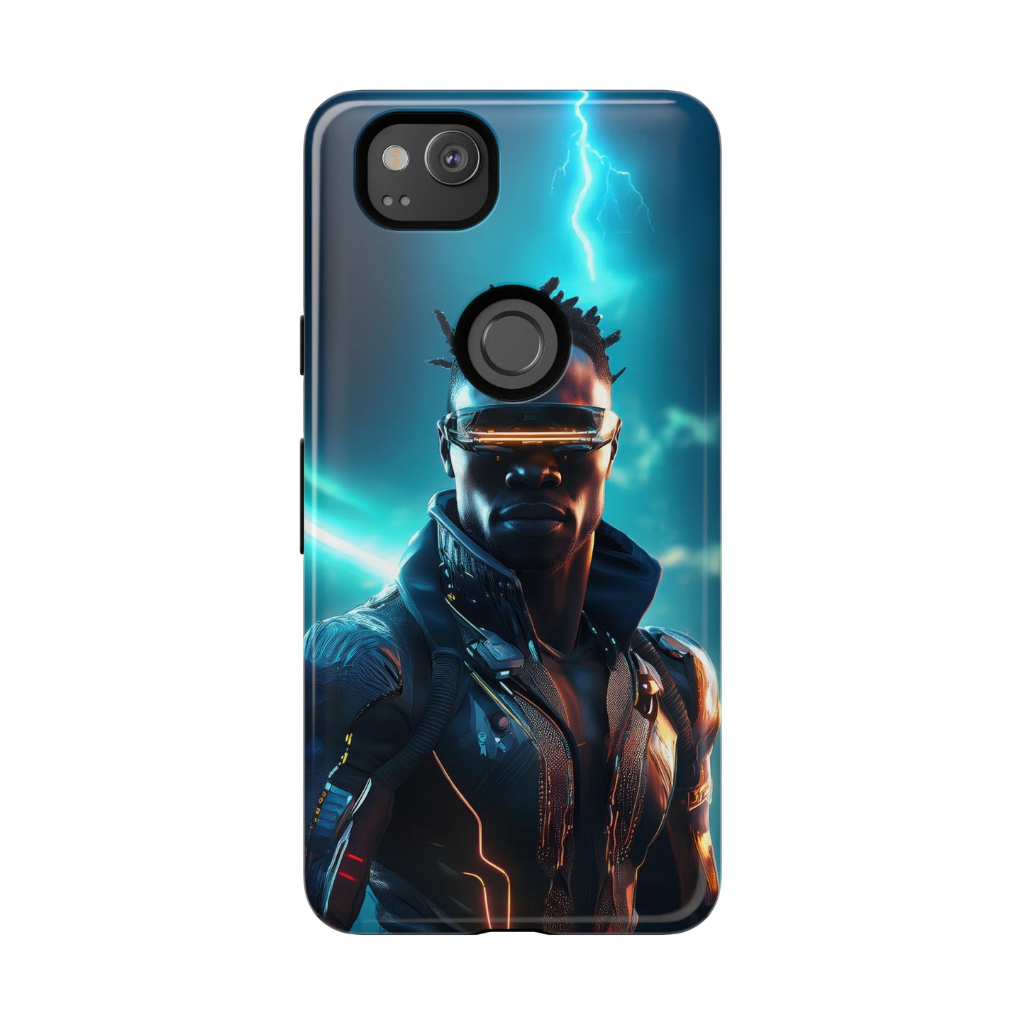 Futuristic Cyberpunk Male Cell Phone Case 014