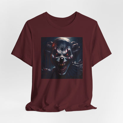 Terrifying Clown Face Halloween Shirt – Haunted Circus Horror Graphic Tee for Halloween Fright Fans