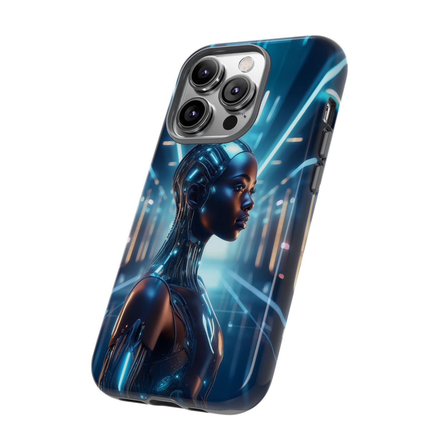 Futuristic Human Android Hybrid Cell Phone Case 003