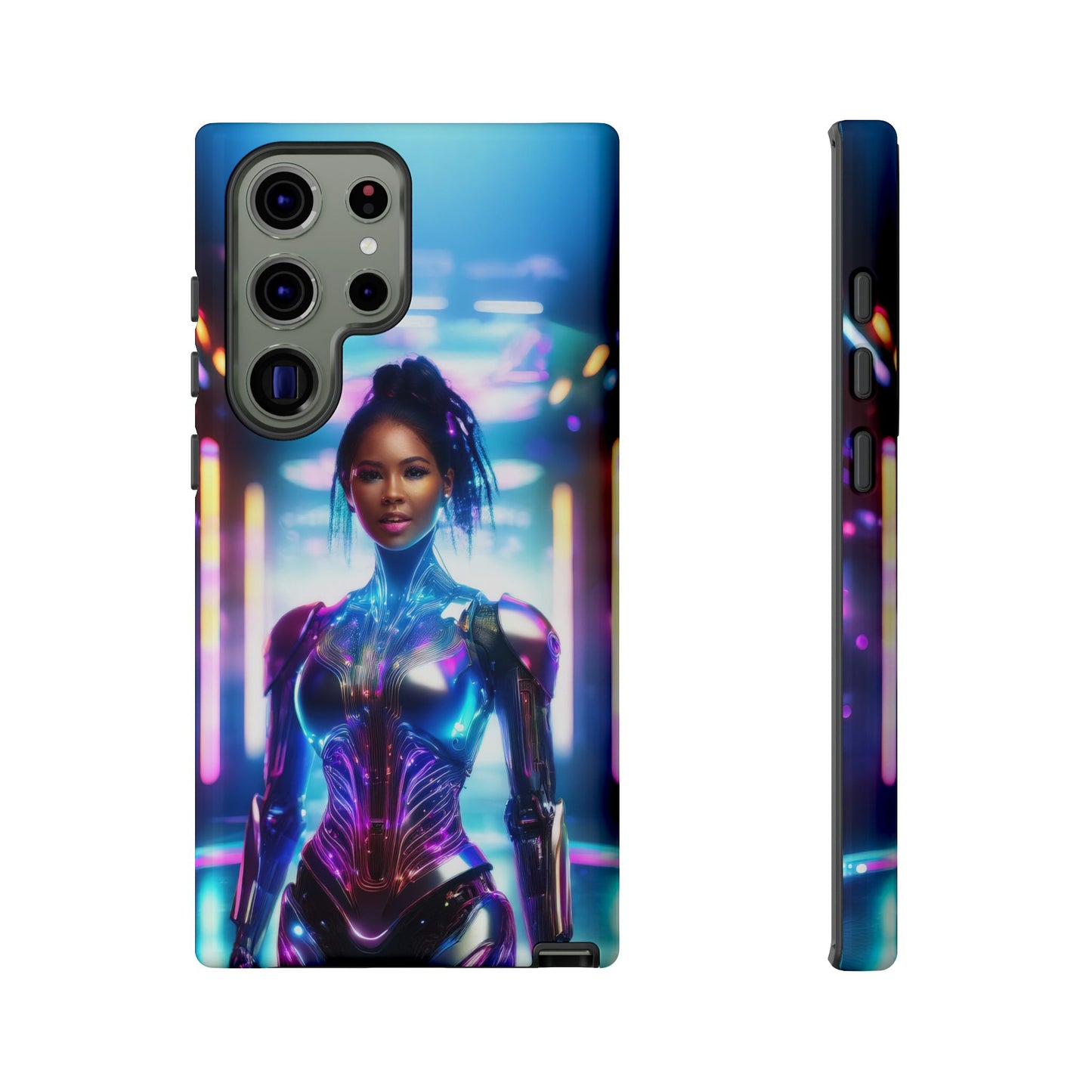 Futuristic Human Android Hybrid Cell Phone Case 009