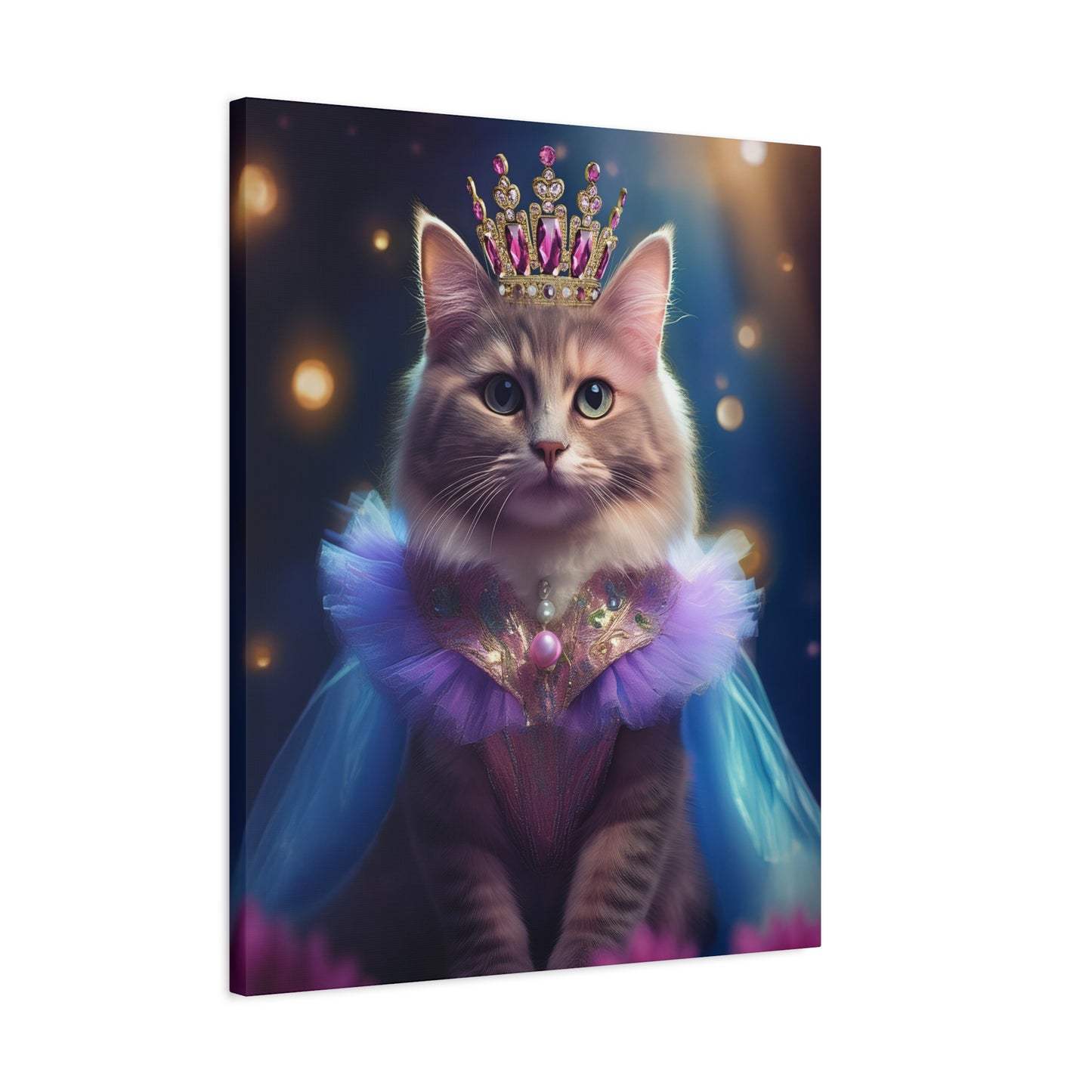 Meowgical Fairy Purrincess Canvas Art | Stretched Matte Wall Decor 003