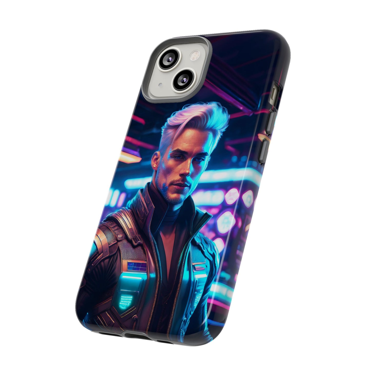 Futuristic Cyberpunk Male Cell Phone Case 008