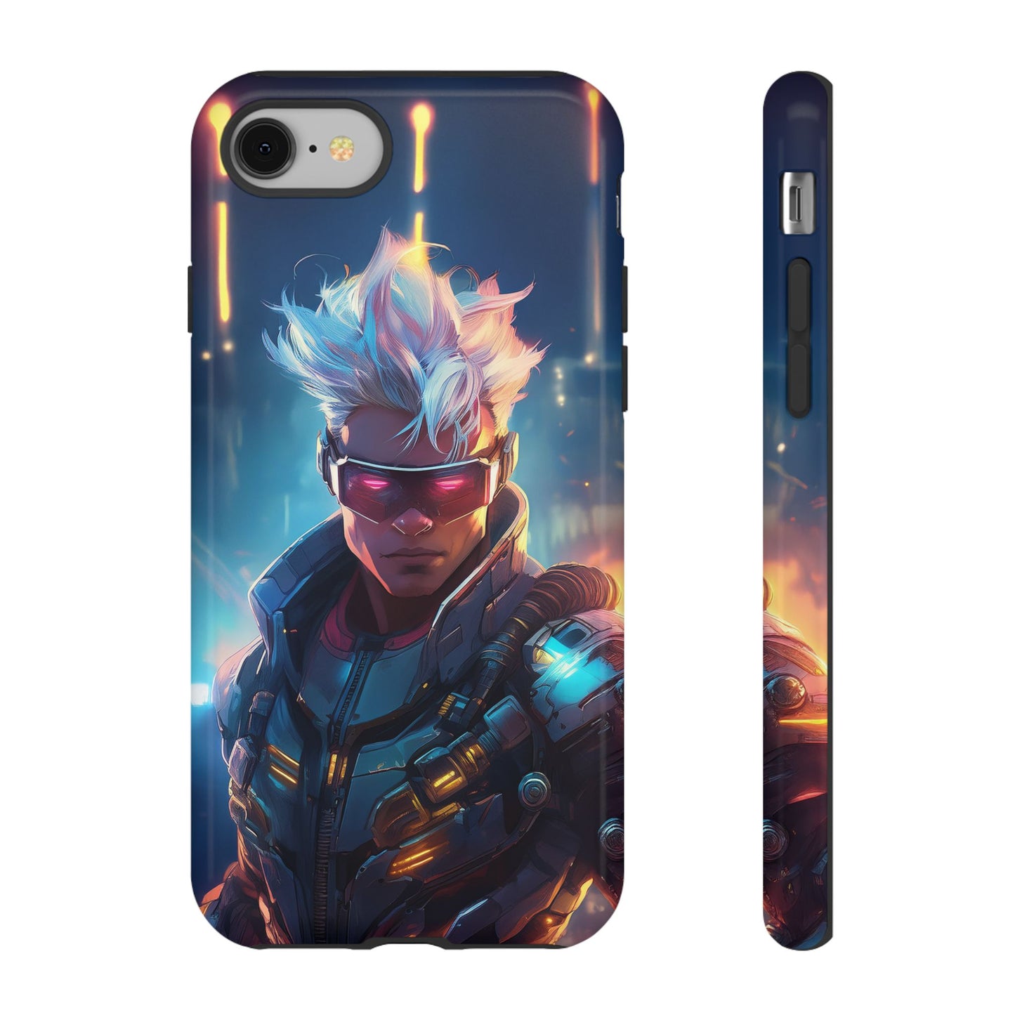 Futuristic Cyberpunk Male Cell Phone Case 018