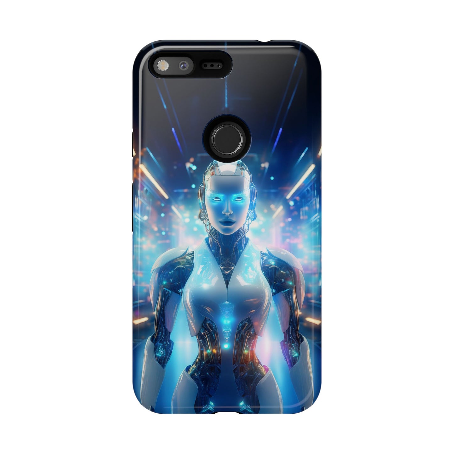 Futuristic Human Android Hybrid Cell Phone Case 012