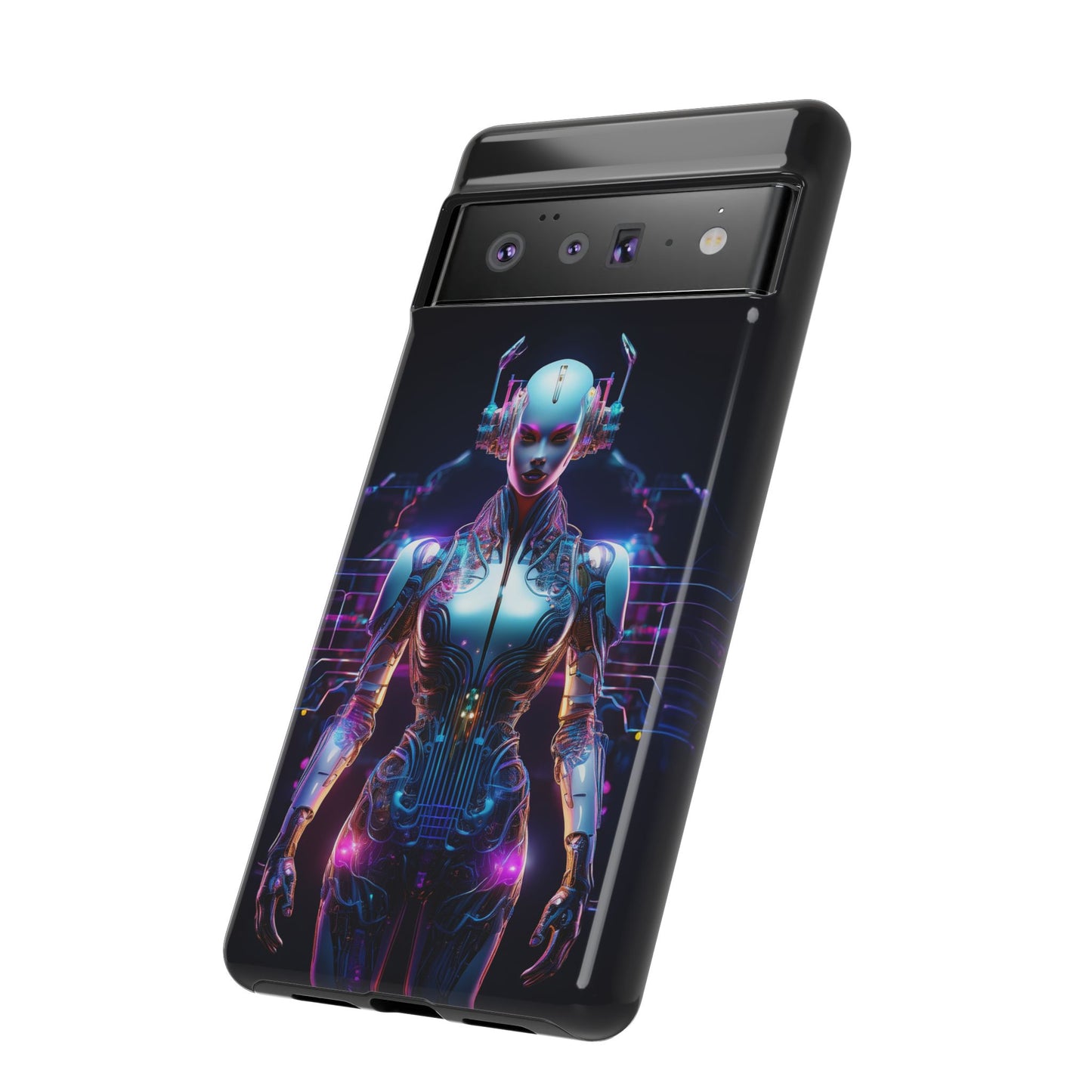 Futuristic Human Android Hybrid Cell Phone Case 001