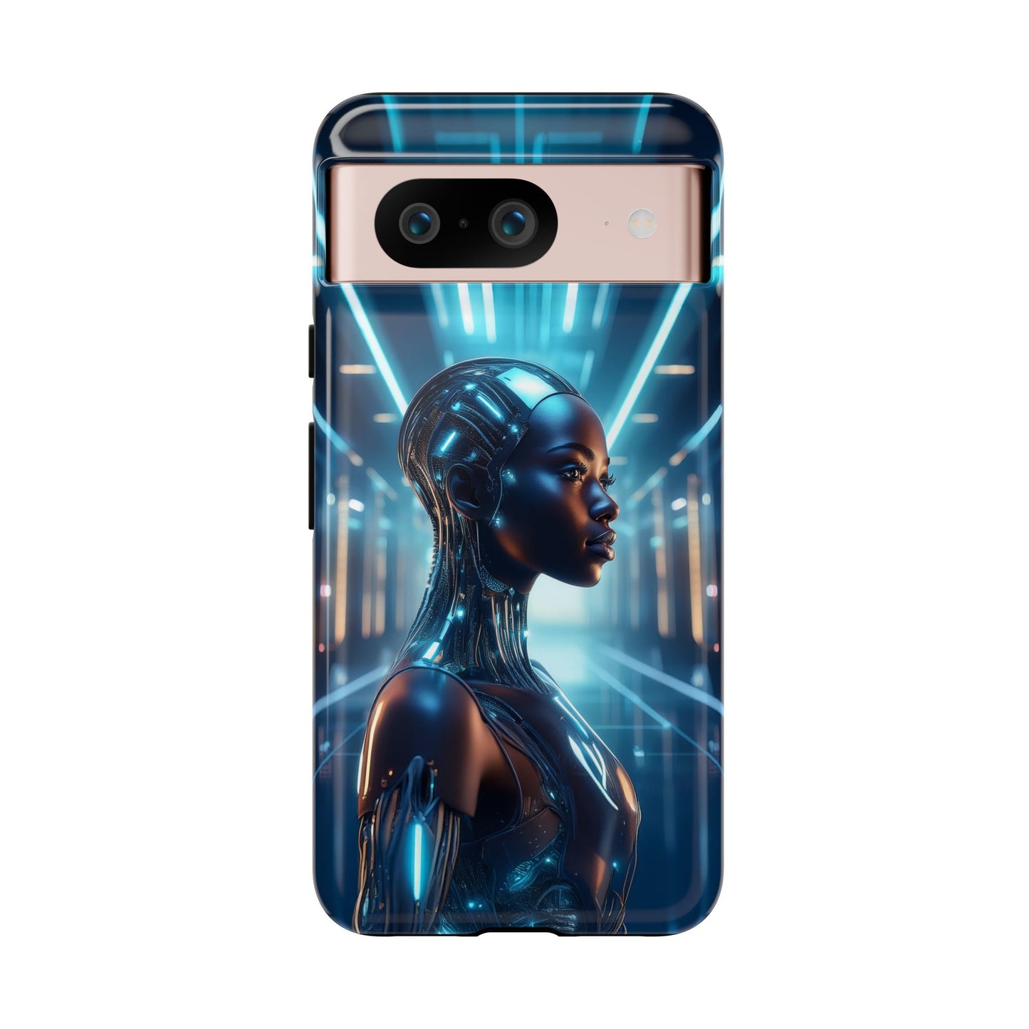 Futuristic Human Android Hybrid Cell Phone Case 003