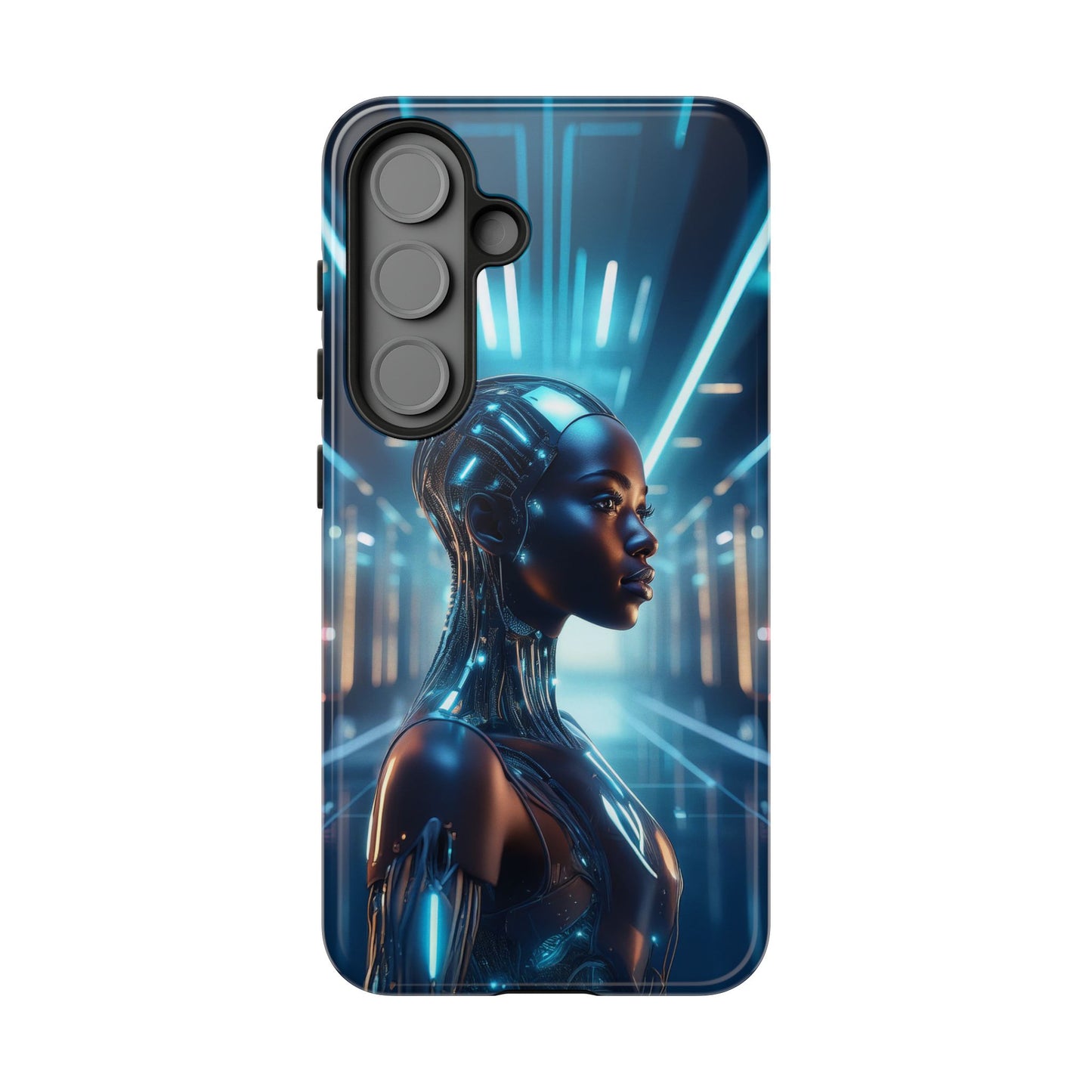 Futuristic Human Android Hybrid Cell Phone Case 003