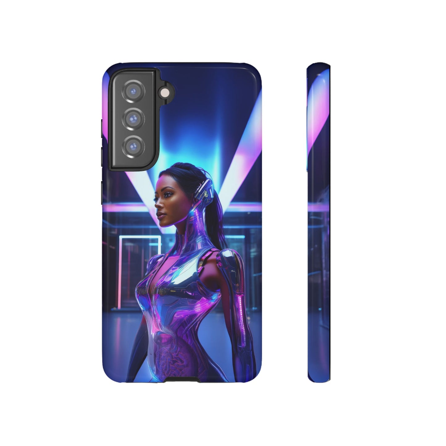 Futuristic Human Android Hybrid Cell Phone Case 017